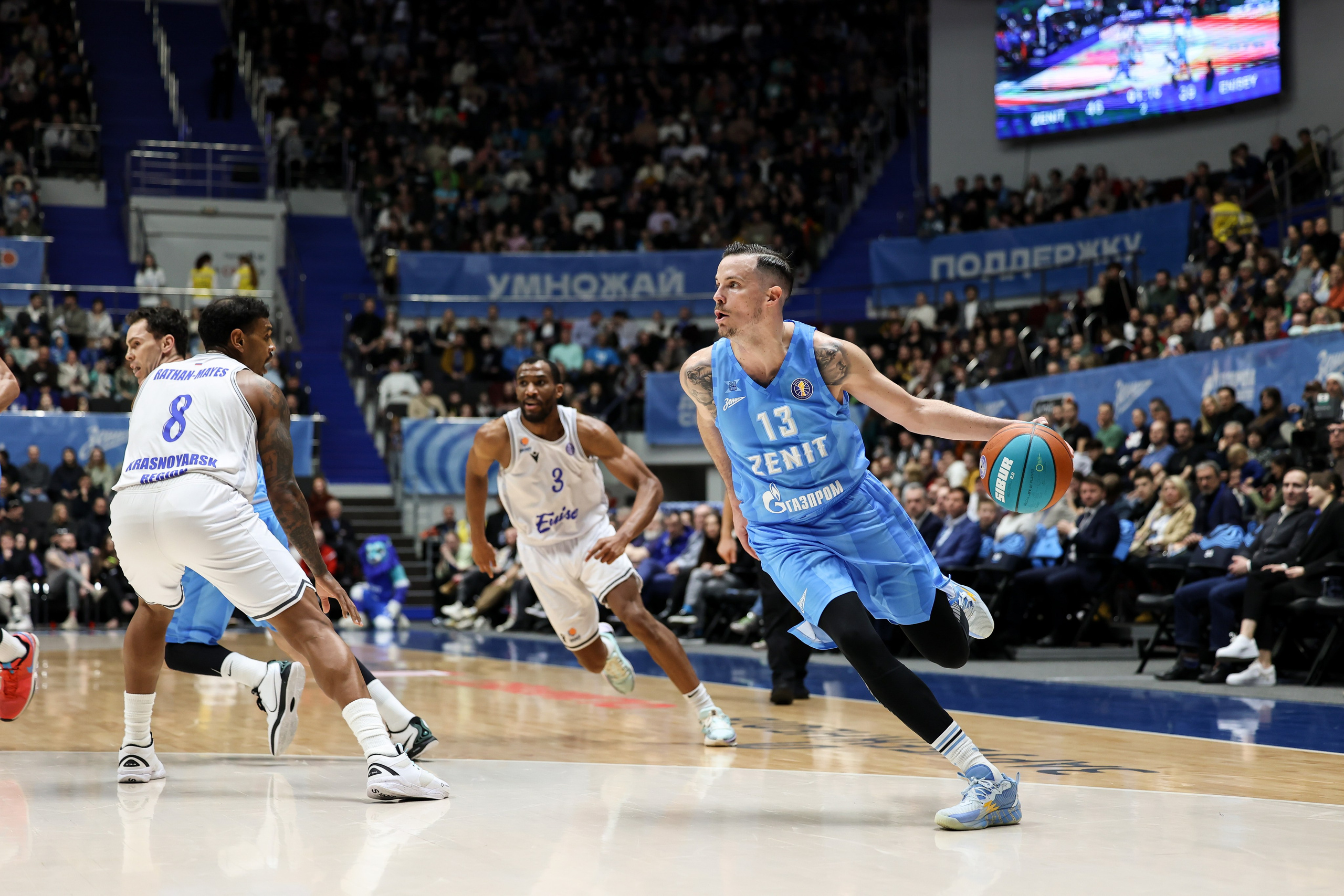 Зенит-Енисей 10.03.2024. Спортивный и репортажный фотограф Антон Тереханов