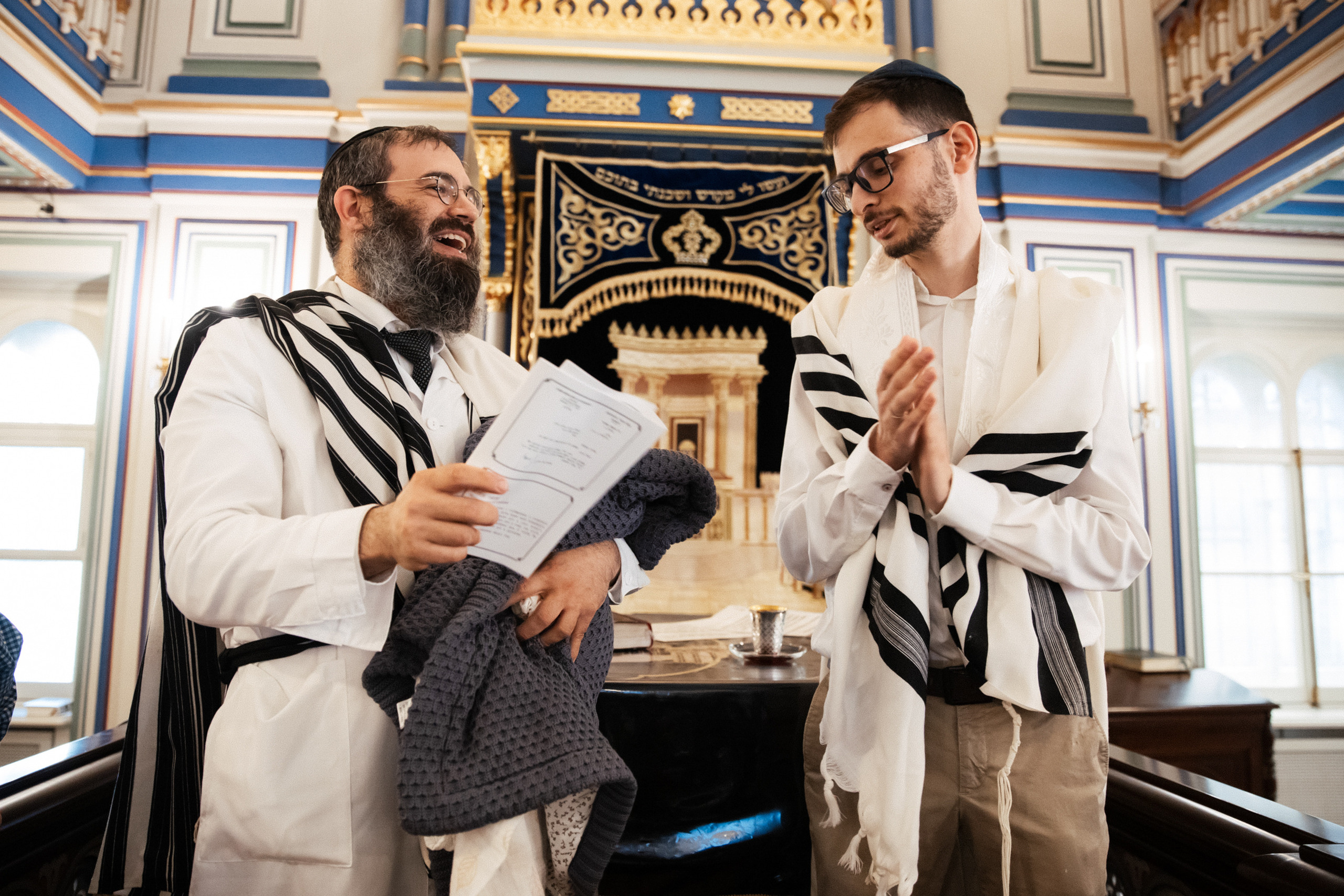 Brit Milah in Grand Choral Synagogue. Photographer Michael Alekseev