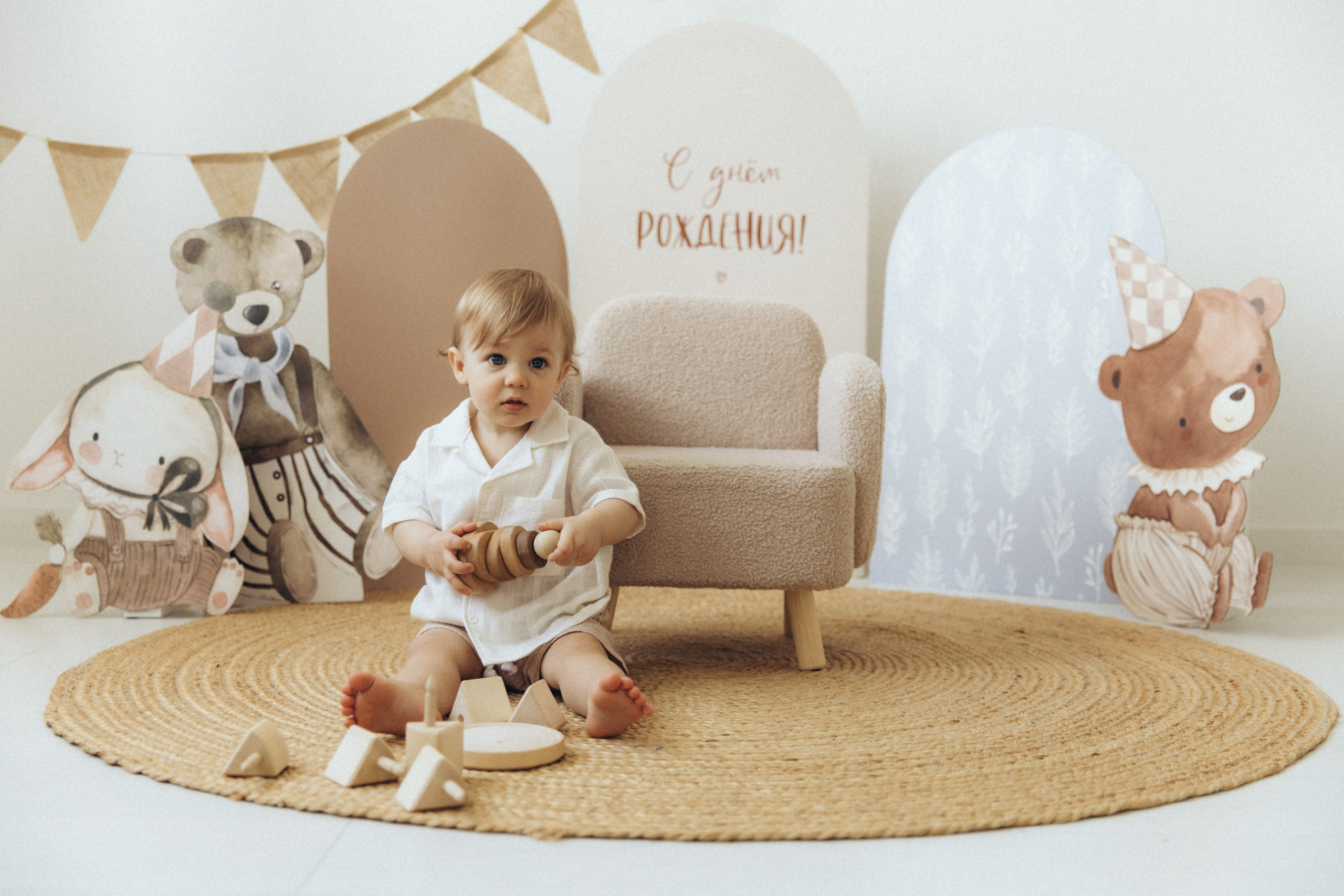 Годик в кругу семьи. Фотограф на крещение в Рязани. Семейный фотограф