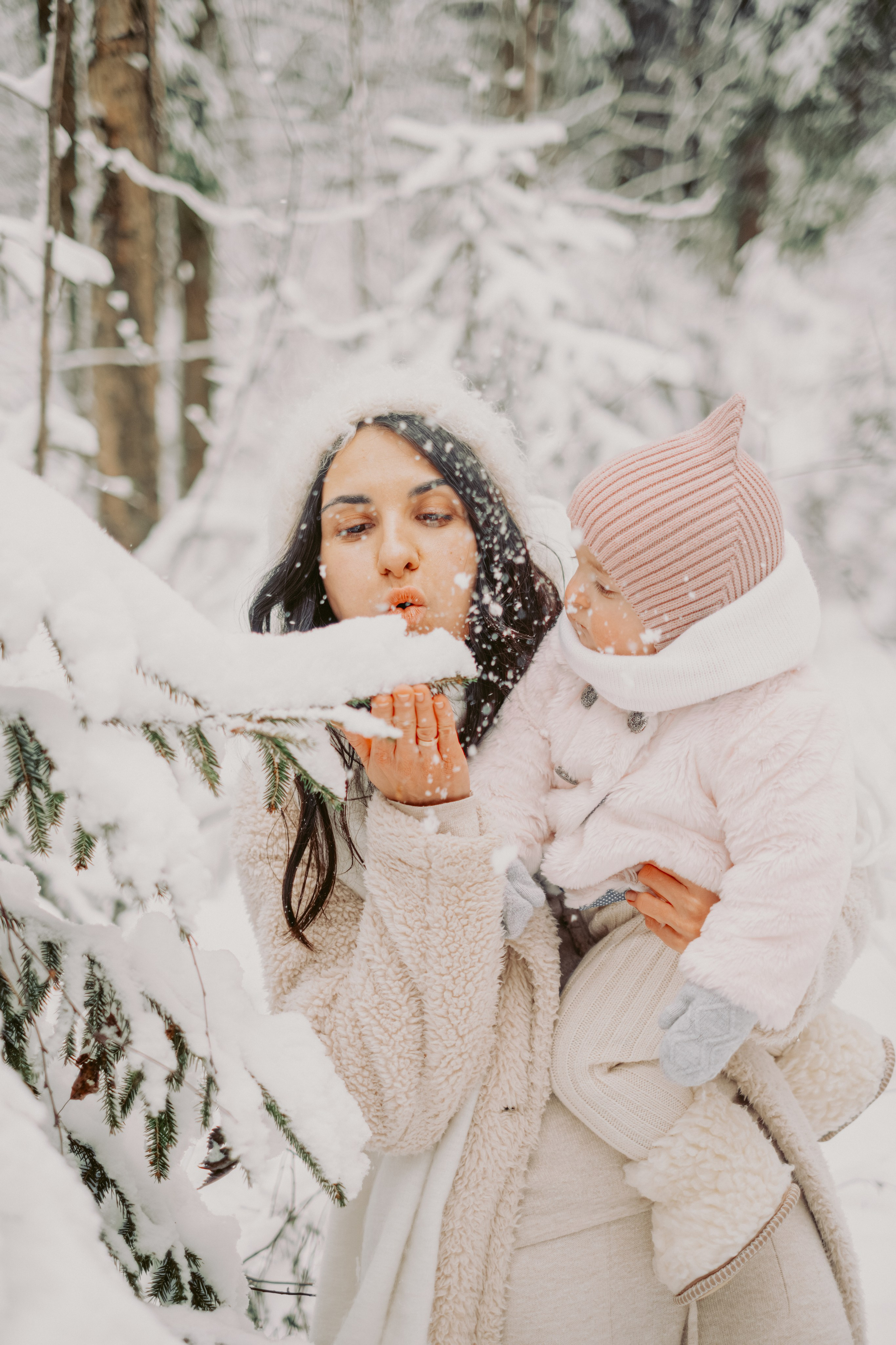 Зимняя история Яны, Леши, Мии и Фанты. Семейный и детский фотограф в Санкт-Петербурге