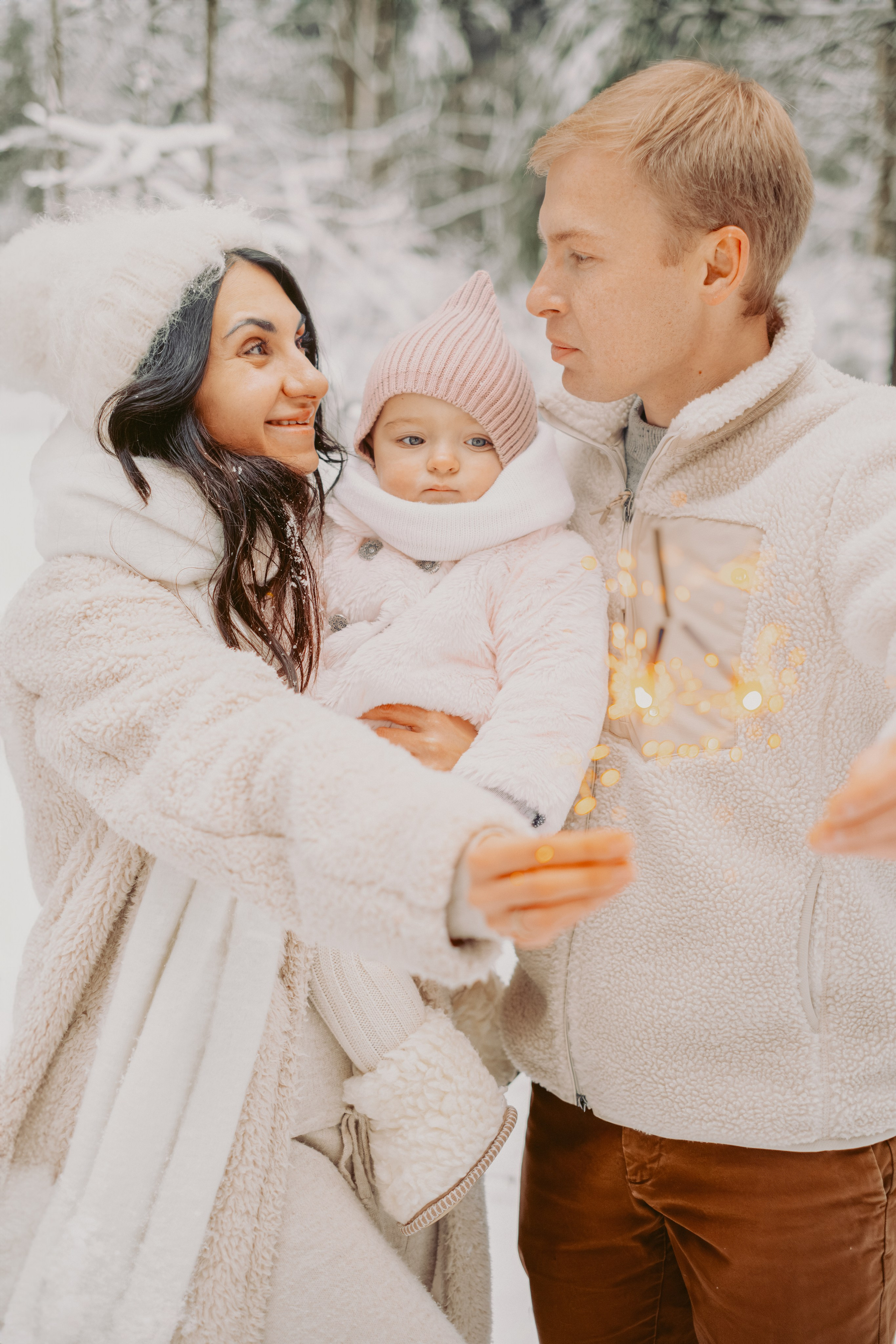 Зимняя история Яны, Леши, Мии и Фанты. Семейный и детский фотограф в Санкт-Петербурге