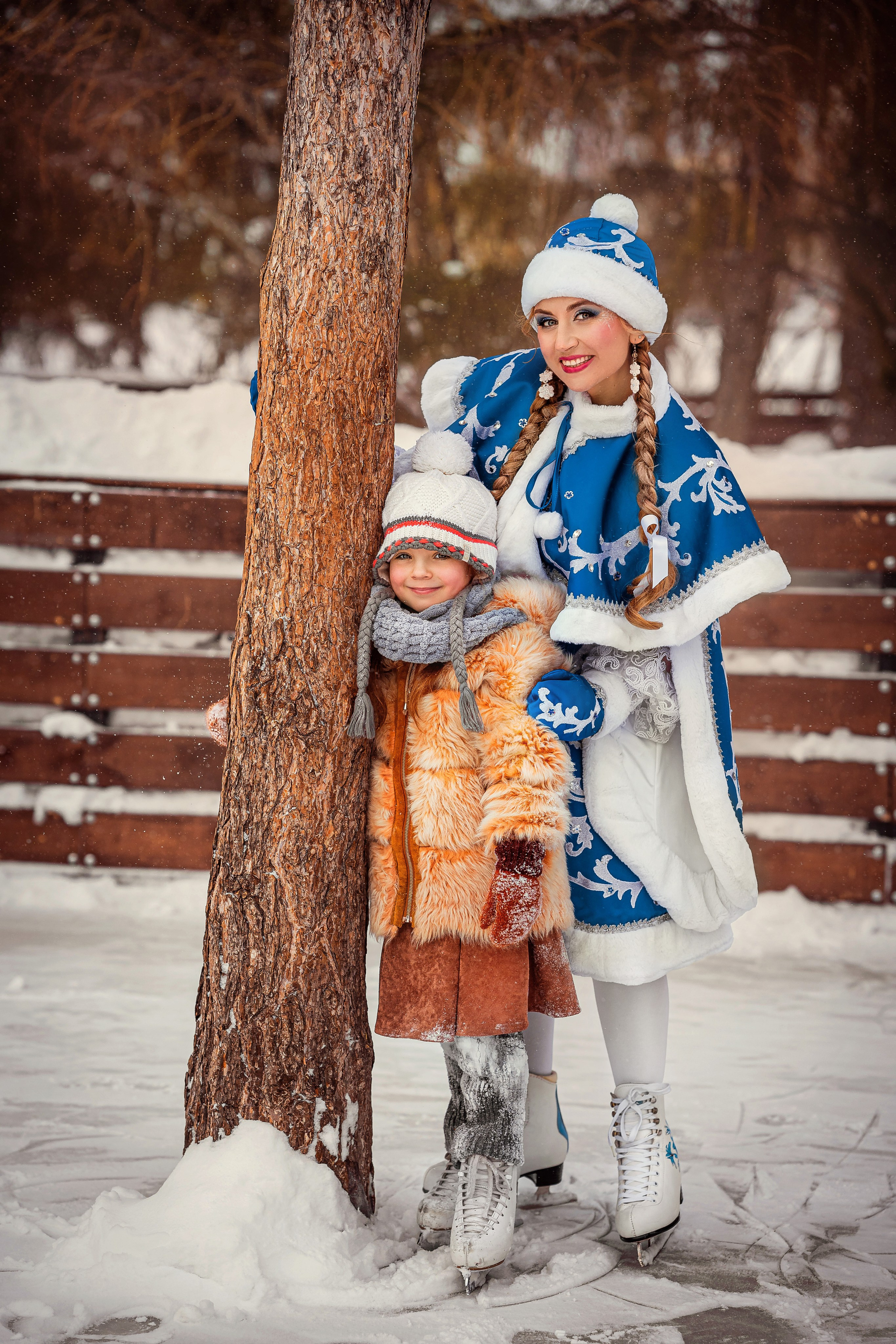 Новогодние приключения Деда Мороза и Снегурочки. Фотограф Валентина Полунина
