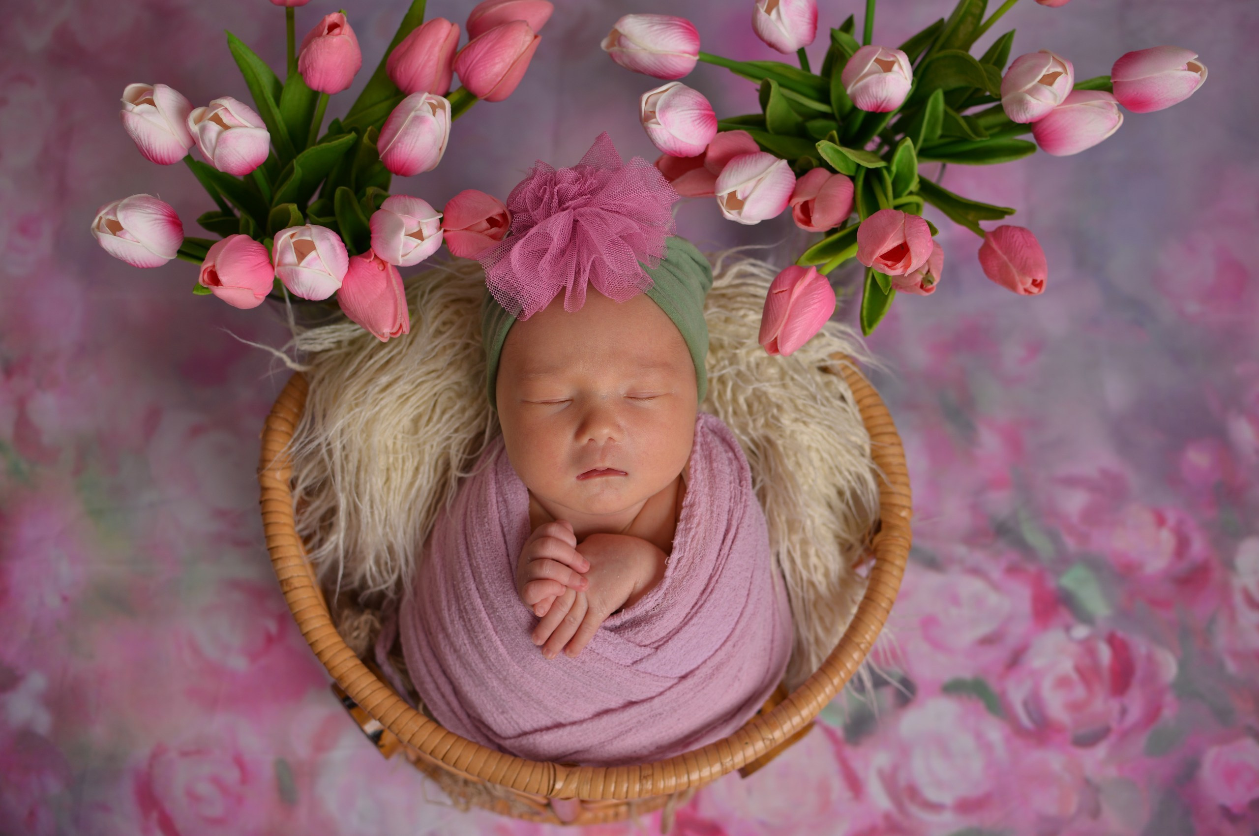 Съёмка новорожденной Амелии. Фотограф новорожденных Краснодар Малышенко Надежда