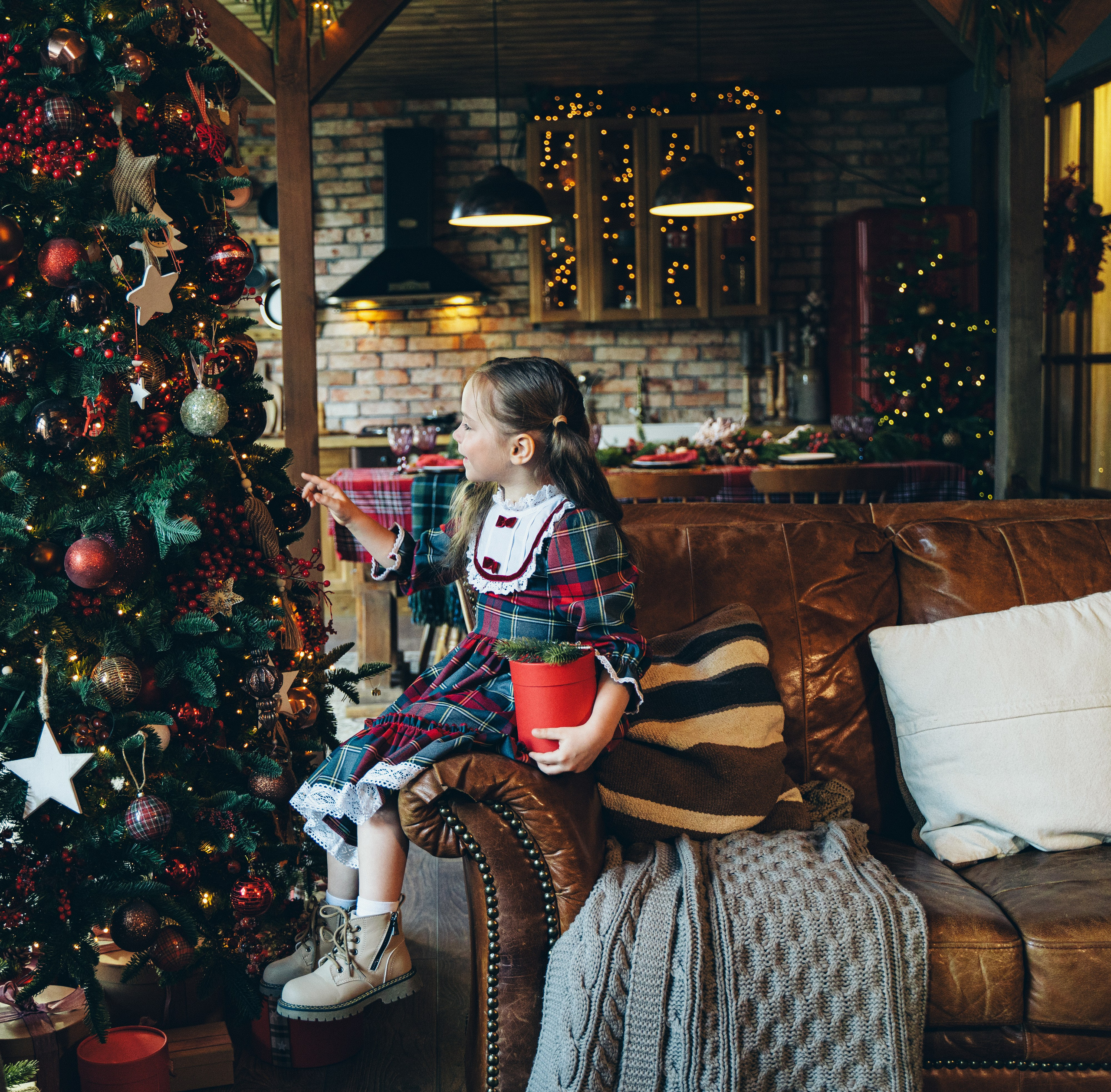 Новогодняя фотосессия в студии. Свадебный, семейный, детский, женский фотограф в Москве Дина Мажейка