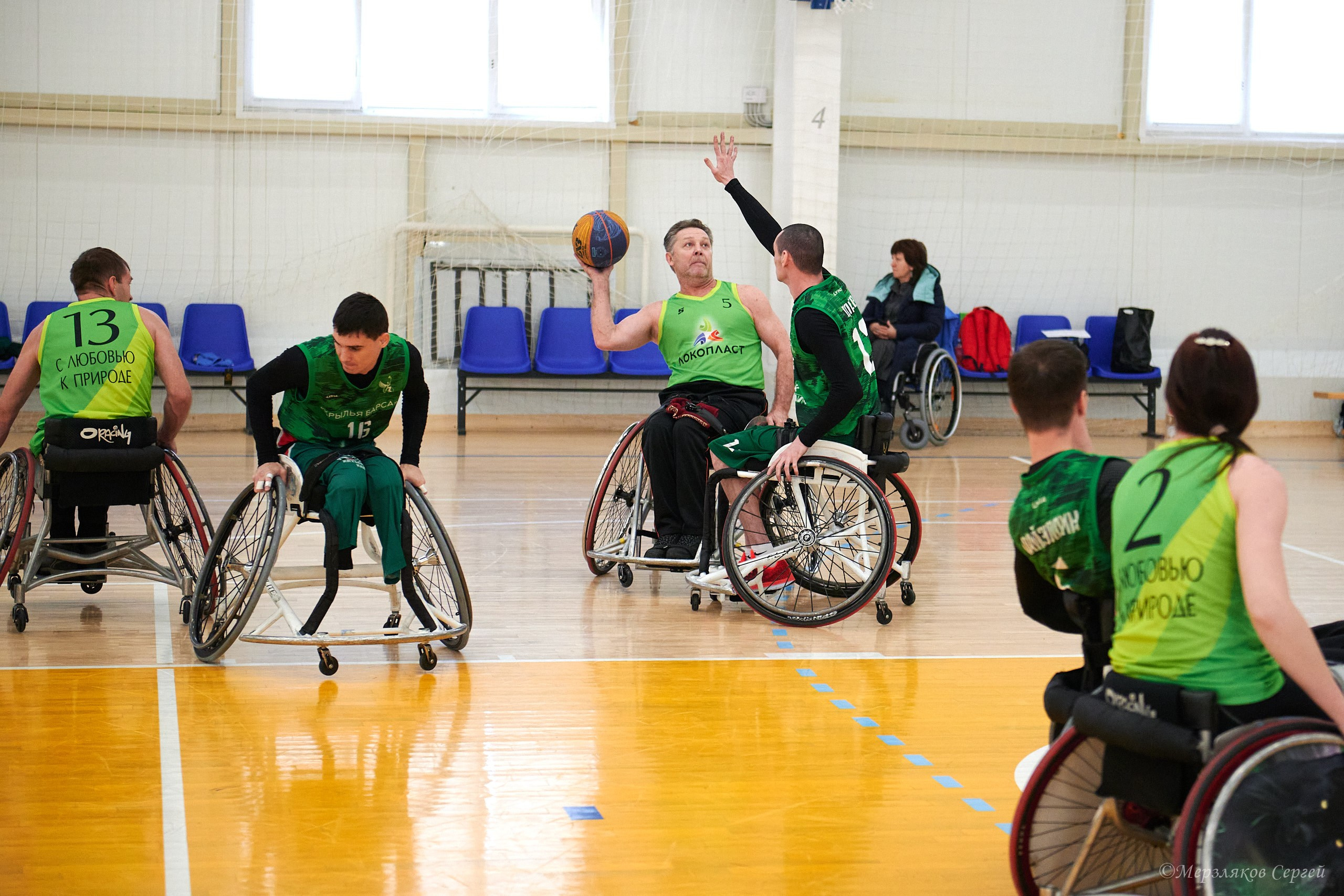 X традиционный Рождественский турнир по баскетболу на колясках. Ижевск. Спортивный репортажный фотограф в Ижевске Сергей Мерзляков