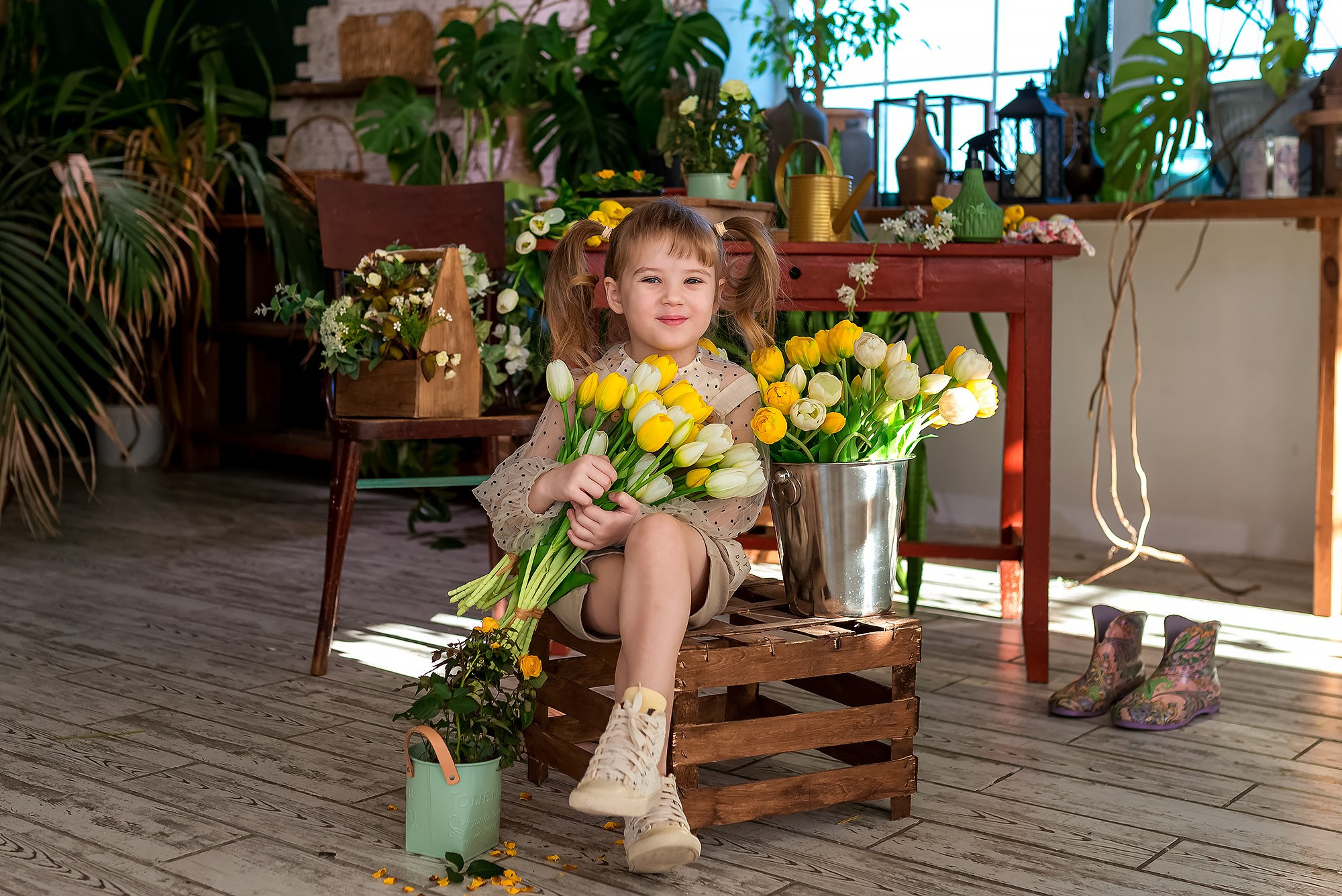 Весна в студии. Женский фотограф Крещение Венчание Москва Брянск