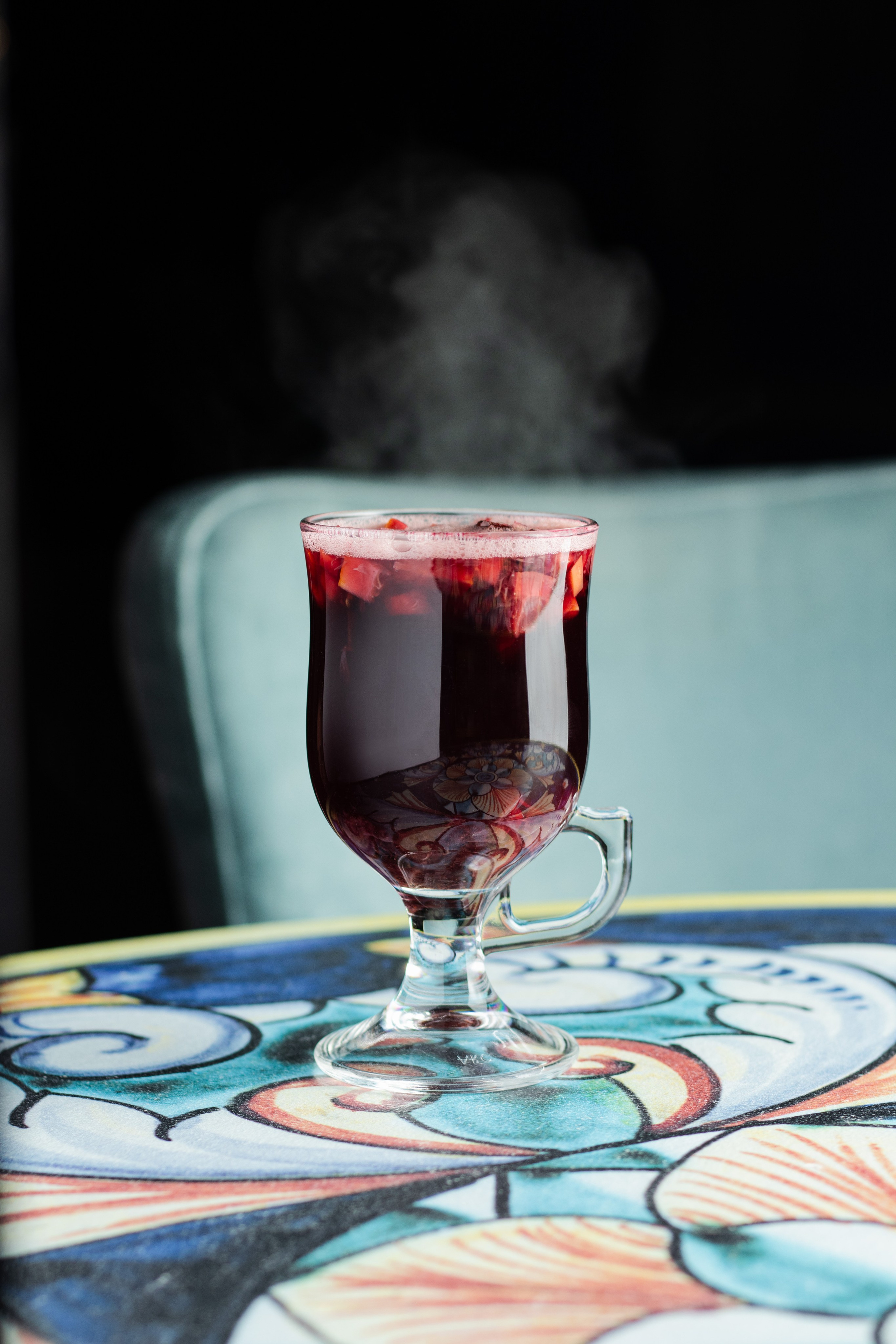 Фото горячего глинтвейна в ресторане