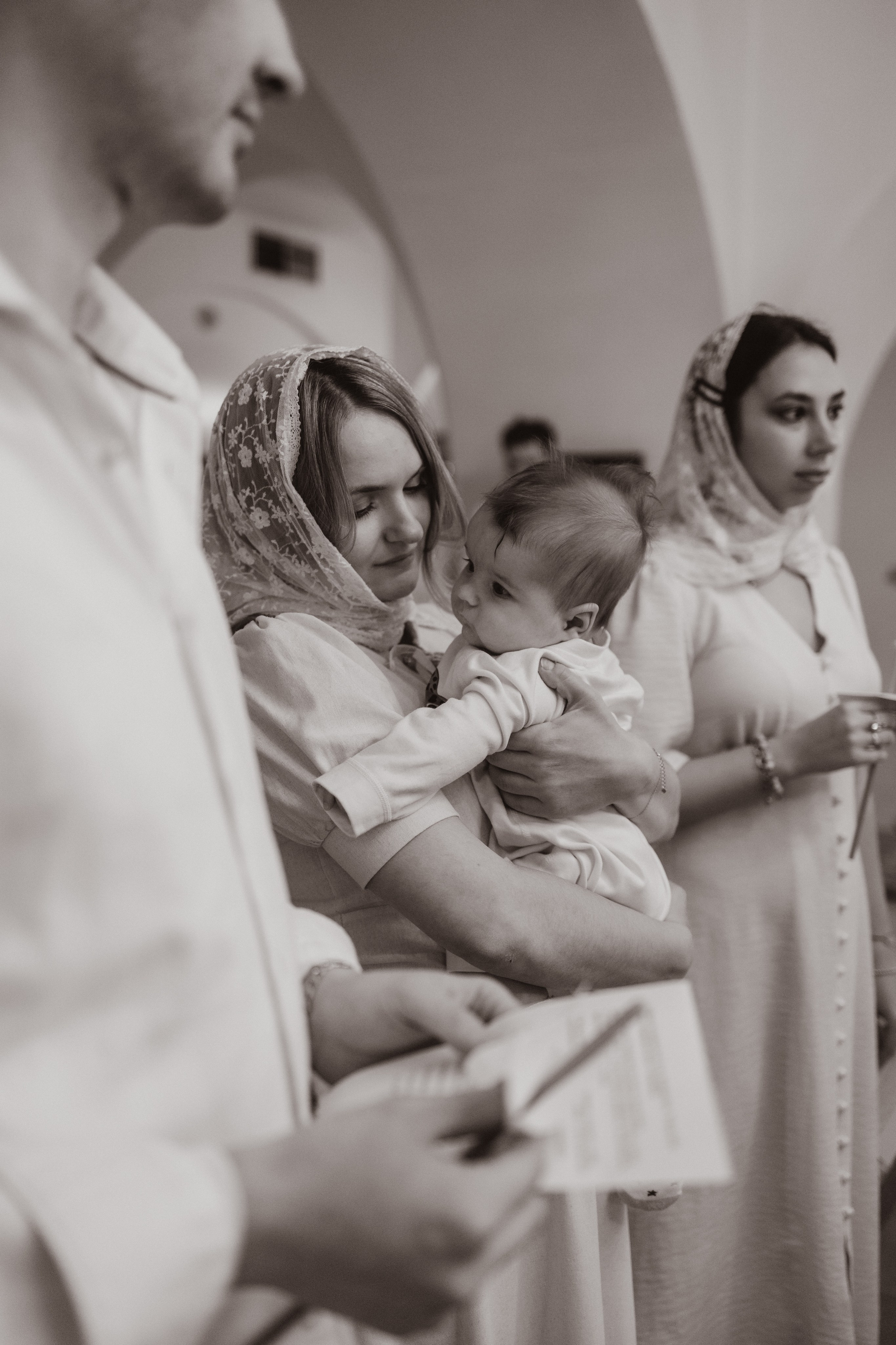 Таинство Крещения Саши. Фотограф новорождённых Newborn Москва