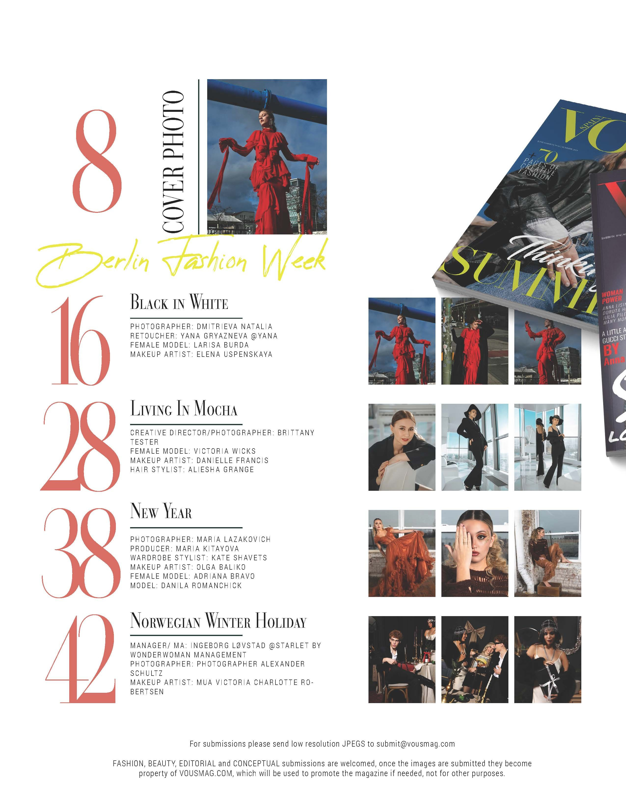 VOUS MAGAZINE Black in White. Портретный фотограф в Санкт-Петербурге Дмитриева Наталия