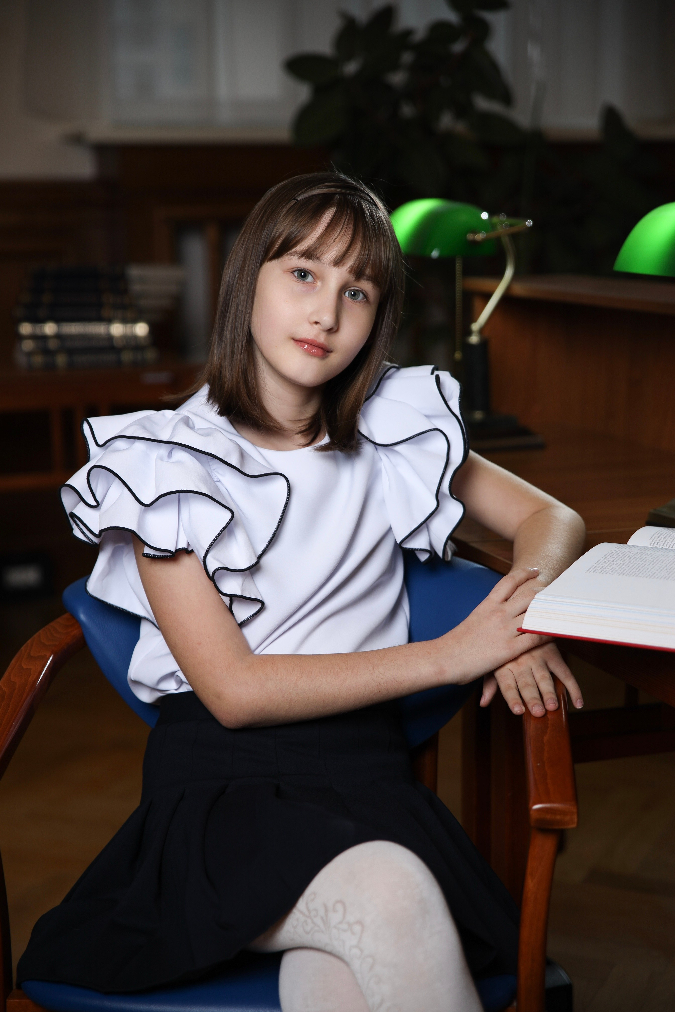 Съемка для 4 класса в библиотеке. Анна Таркина