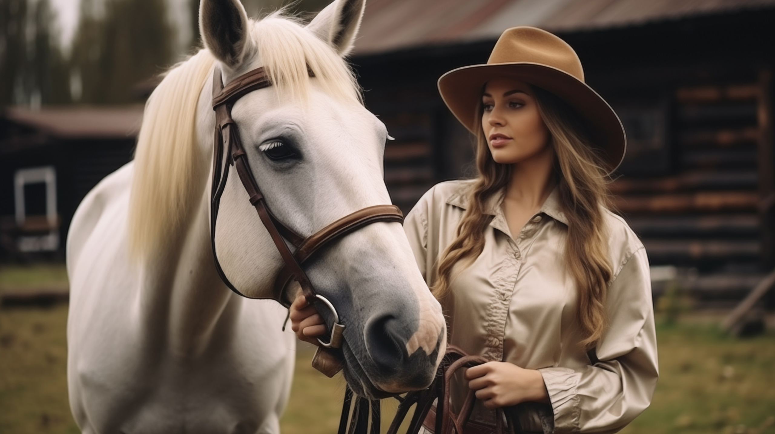 Фотосессия с лошадью в коншне в Москве