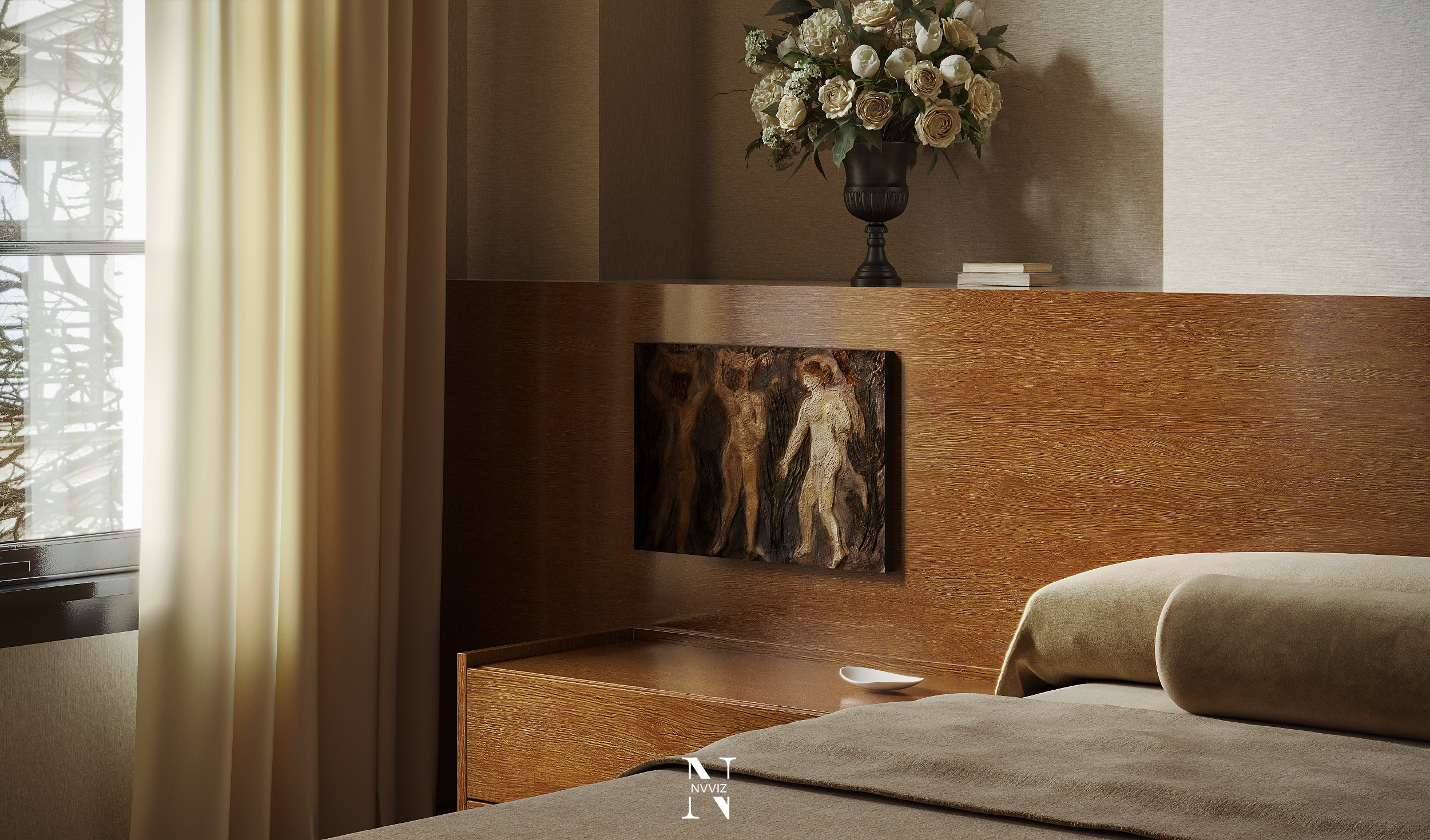 Bedroom inside Residence 163. Никифоров Влад — 3d artist