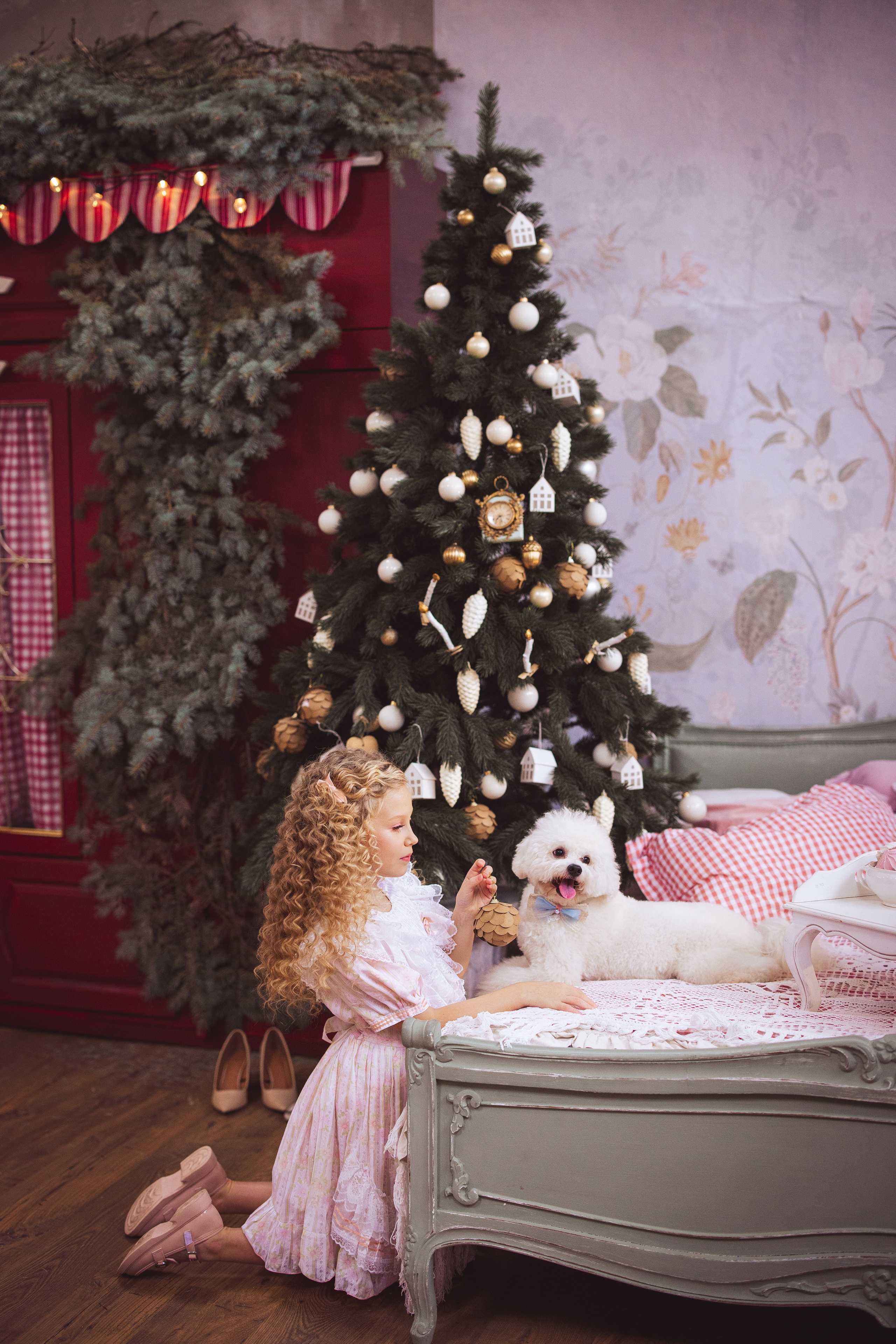 Новогодняя фотосессия в стиле Винтаж. Семейный и детский фотограф в Краснодаре Анна Трашкова