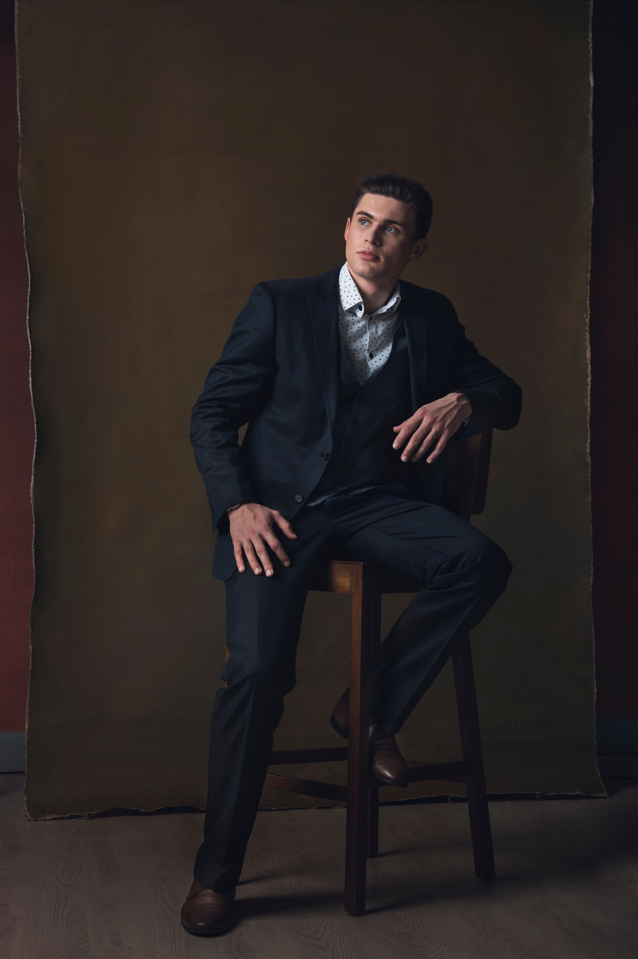 Мужской студийный портрет. Фотограф Светозар Андреев