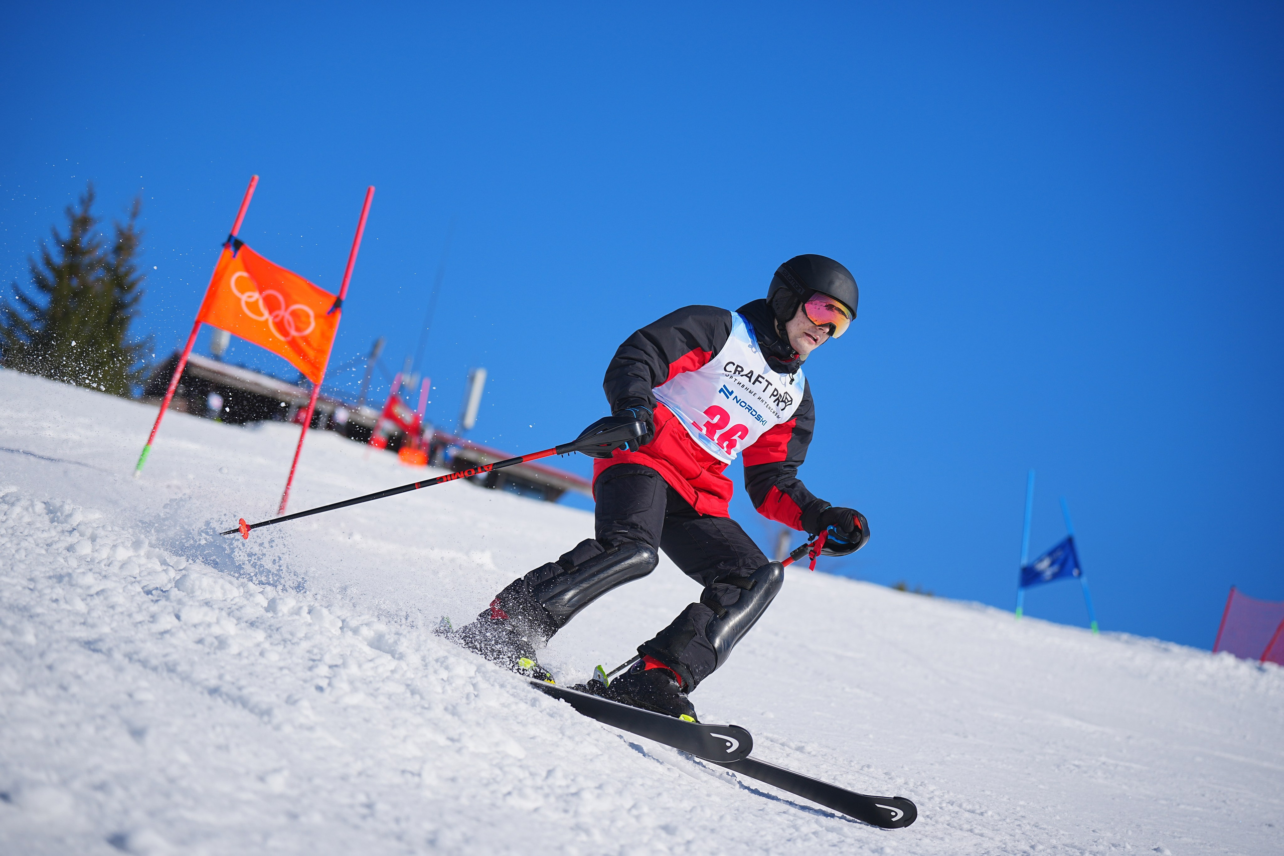 Шуколово. Открытое Первенство МФТИ по горным лыжам. GS, Telemark, 2024. Фотограф Студитский Евгений