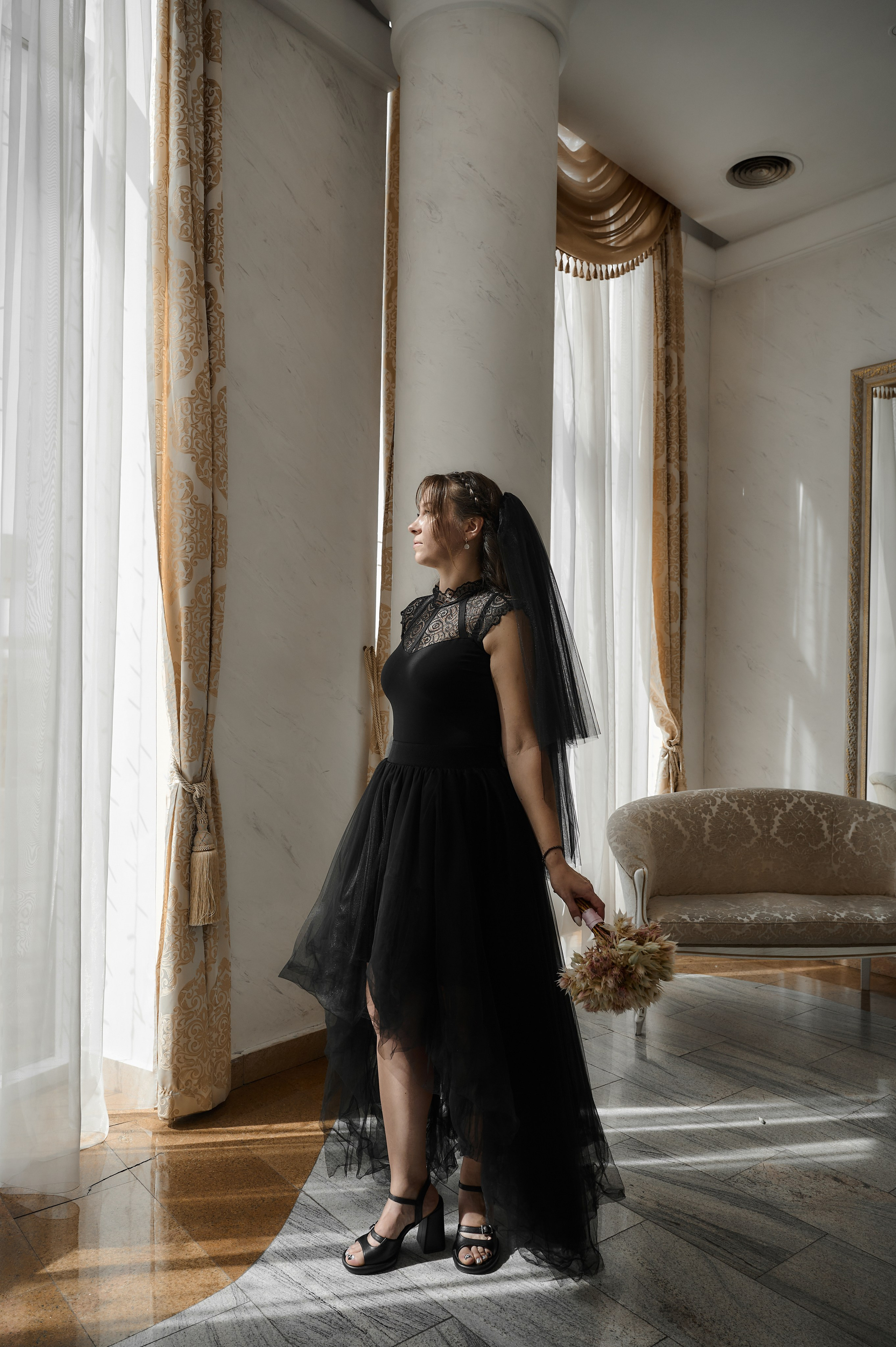 Свадебная фотосессия в Туле в черном. Свадебный фотограф в Туле Никита Беляев