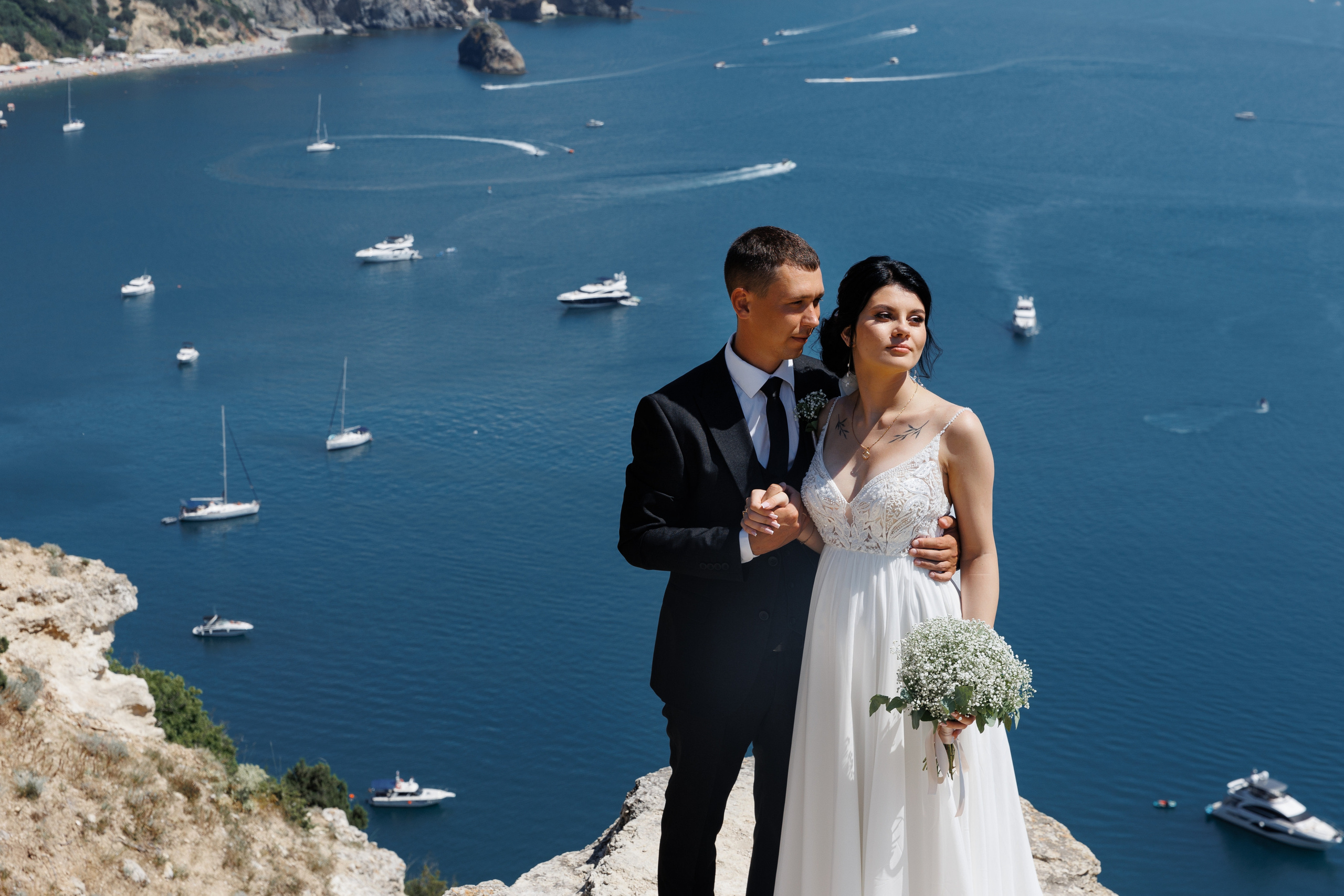 Шампанерия и морской бриз. Анонс свадьбы Валерии и Романа. Свадебный фотограф в Крыму и Севастополе Ольга Баскакова