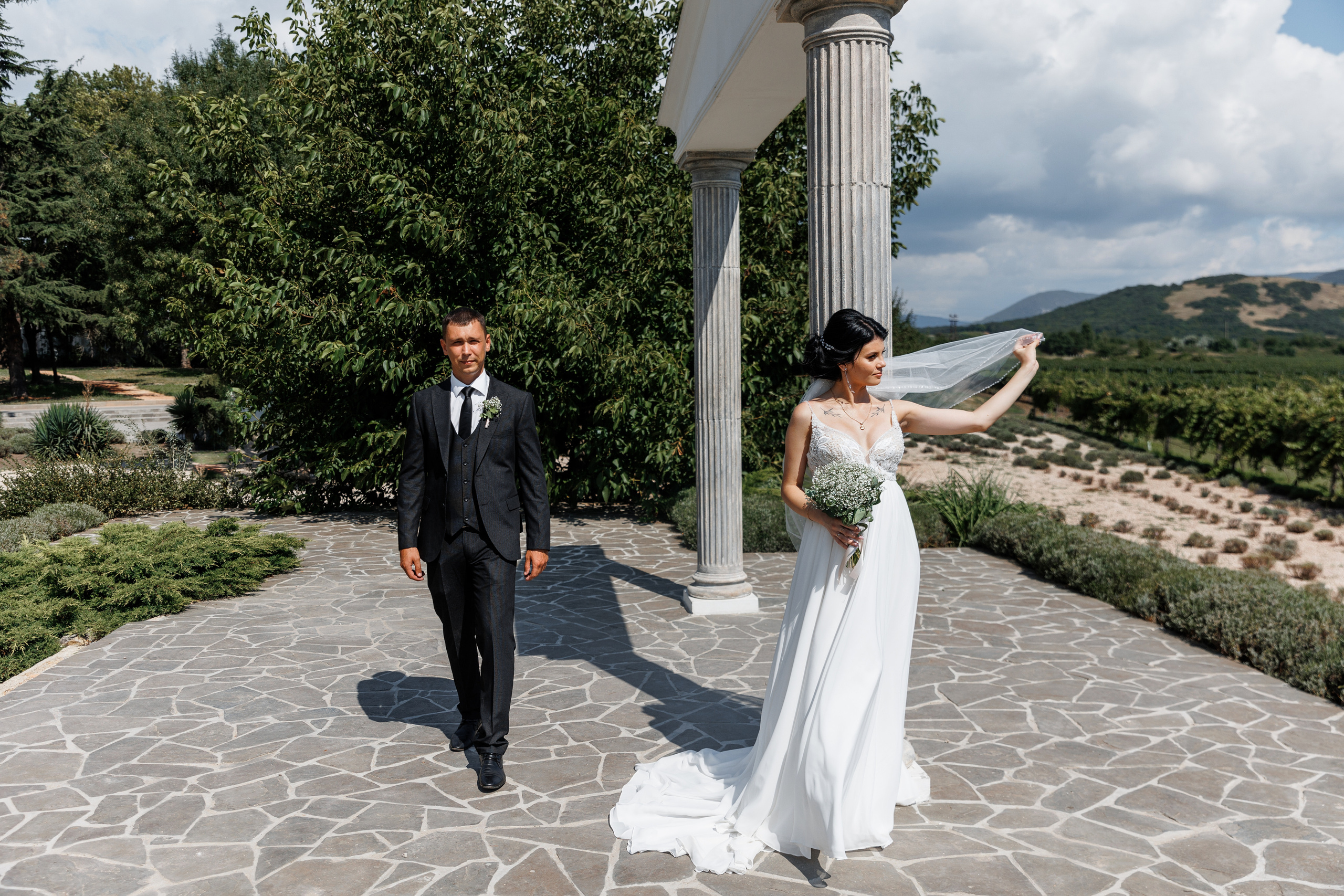 Шампанерия и морской бриз. Анонс свадьбы Валерии и Романа. Свадебный фотограф в Крыму и Севастополе Ольга Баскакова