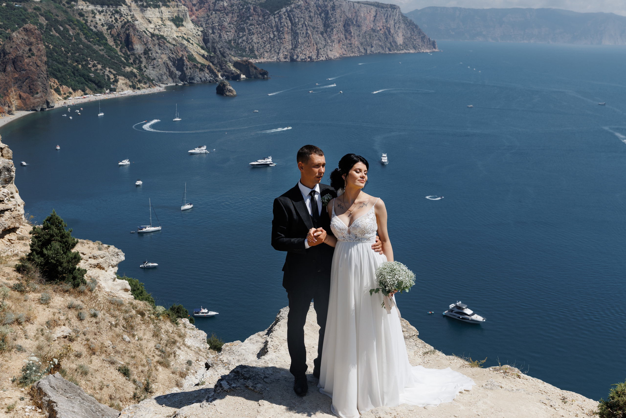 Шампанерия и морской бриз. Анонс свадьбы Валерии и Романа. Свадебный фотограф в Крыму и Севастополе Ольга Баскакова