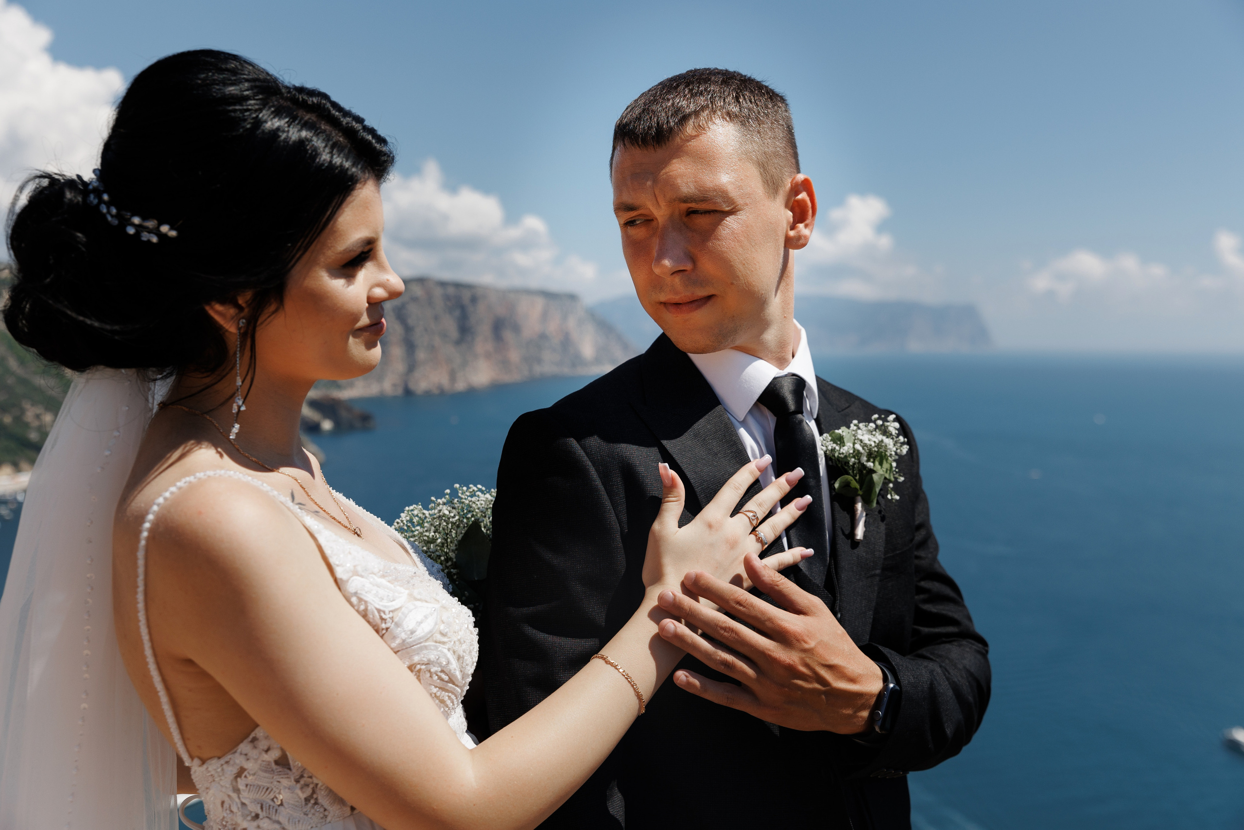 Шампанерия и морской бриз. Анонс свадьбы Валерии и Романа. Свадебный фотограф в Крыму и Севастополе Ольга Баскакова