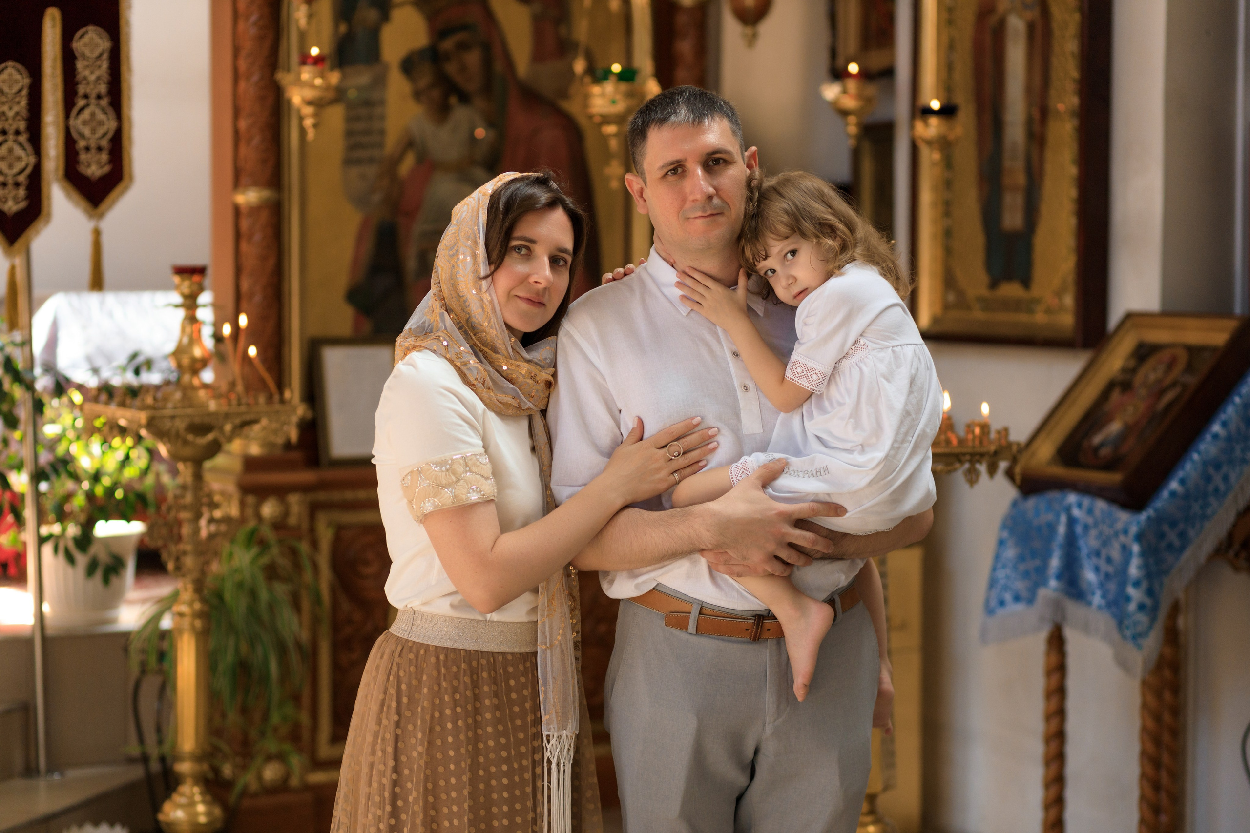 Крещение Илларии. Семейный и детский фотограф в Краснодаре Элона Литвинова