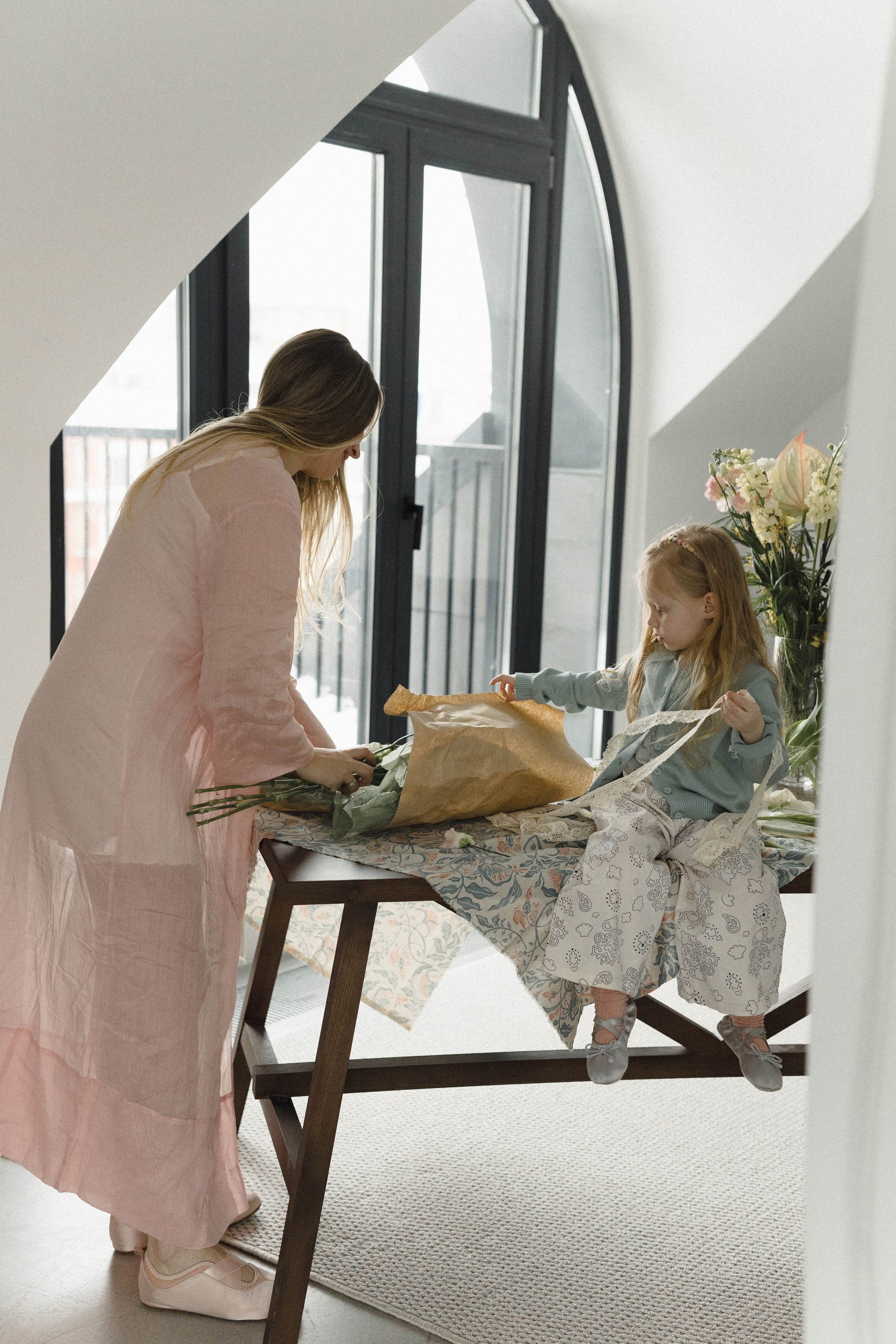 Утро с мамой. Фотография о важном