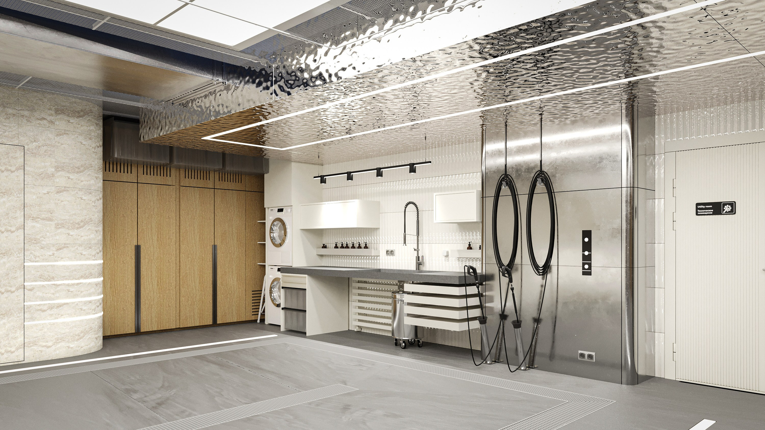 Автомоечно-детейлинговый комплекс в Яхт-клубе, г. Санкт-Петербург. Дизайн интерьера и экстерьера в Санкт-Петербурге Яна Емельянова