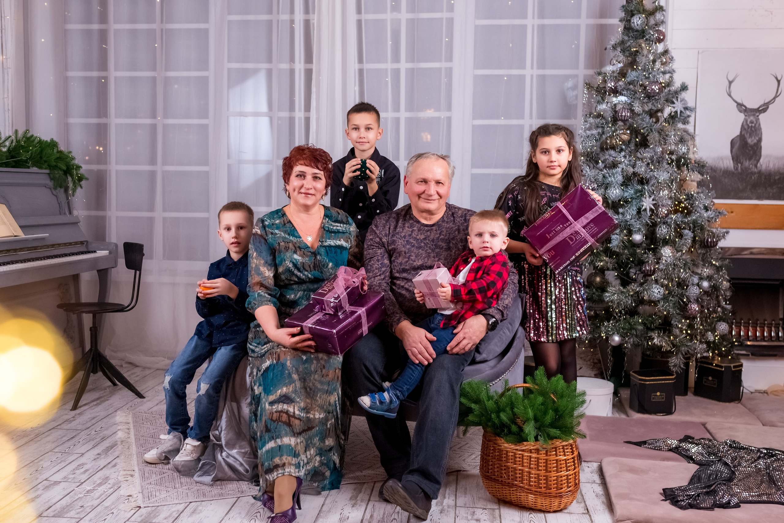 Семейная Новогодняя. Женский фотограф Крещение Венчание Москва Брянск