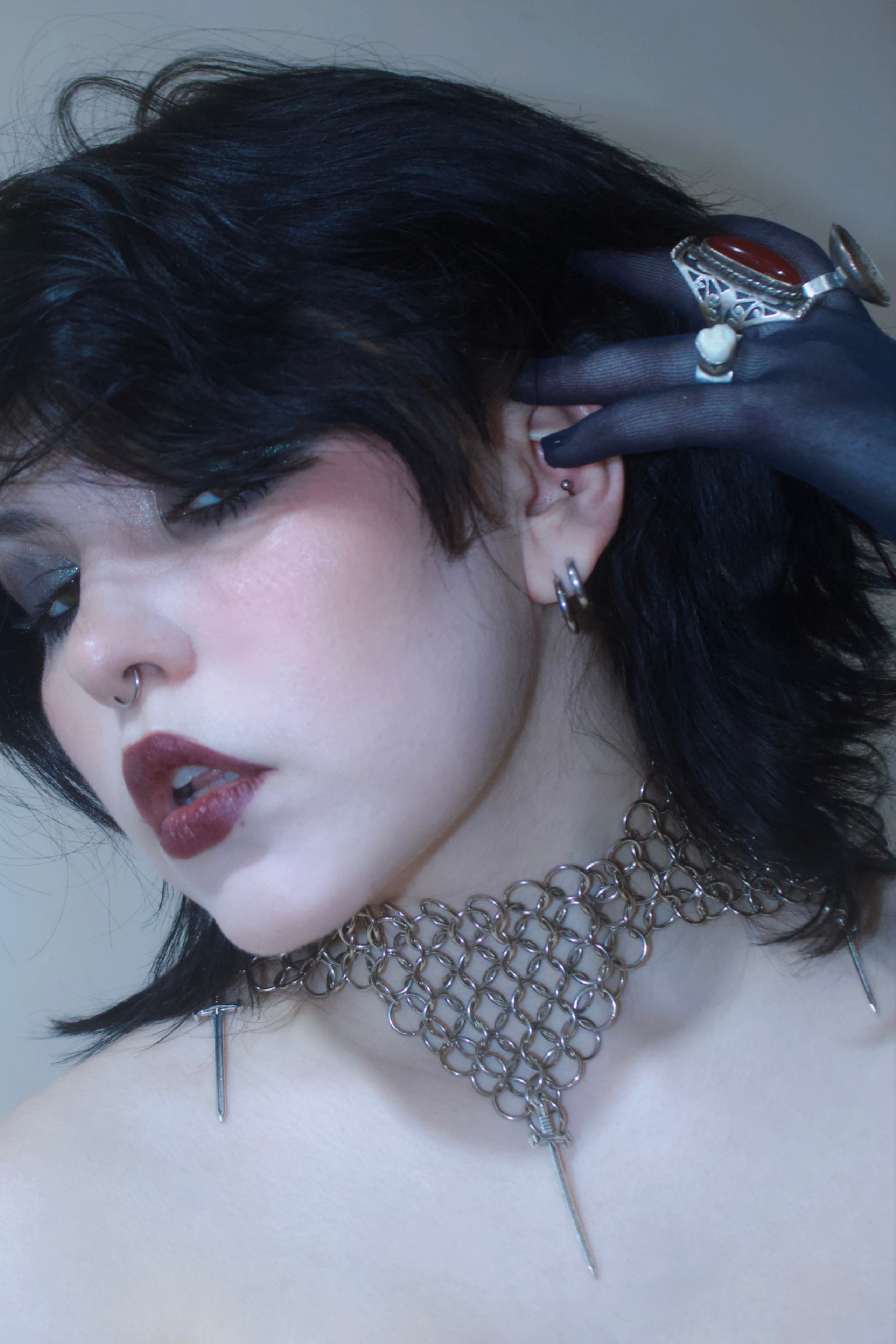 Чокеры из кольчуги. Украшения из кольчуги в Москве Соня Спросонья