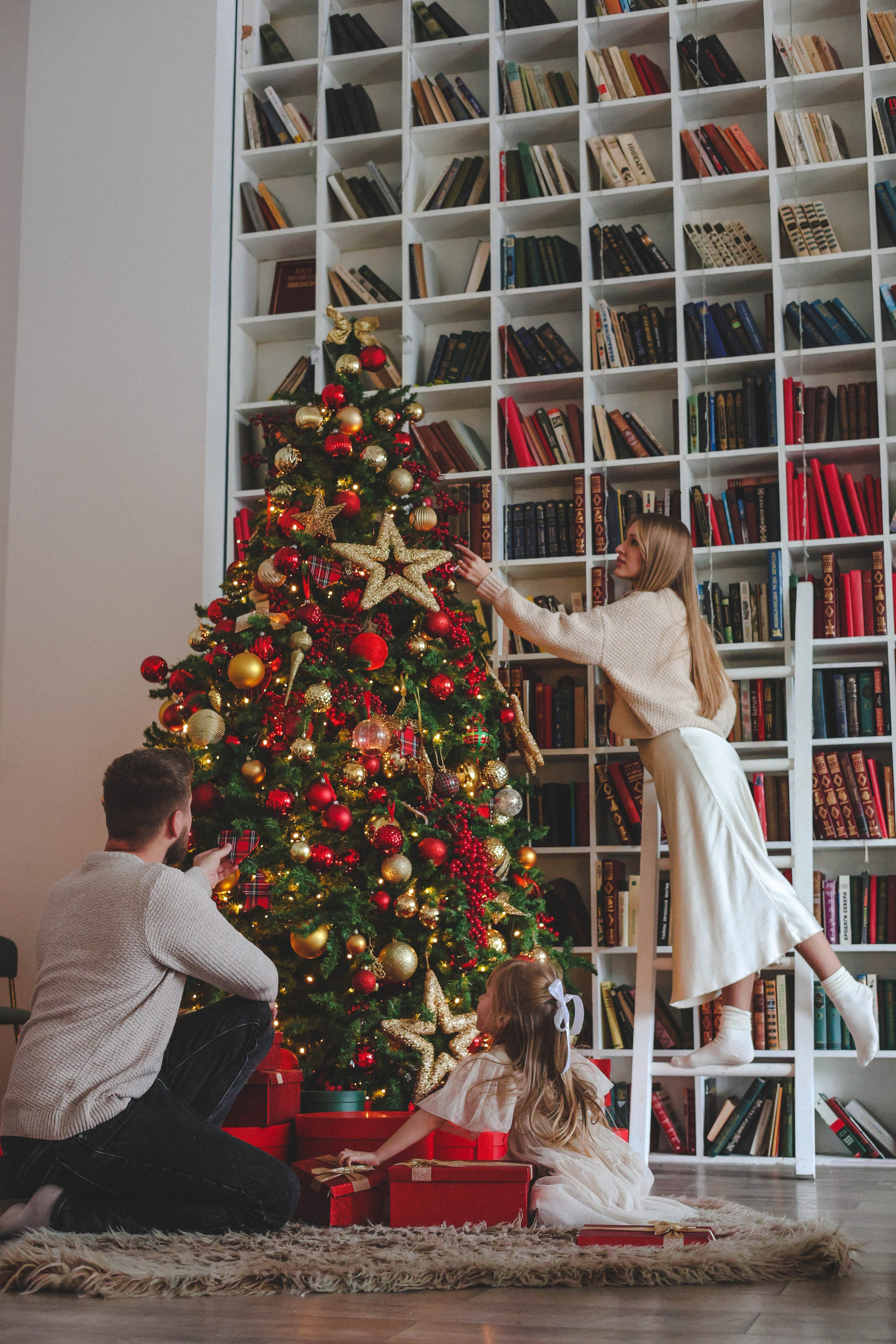 Новогодняя история «Кира и ее семья». Фотограф в Москве Анастасия Калинина