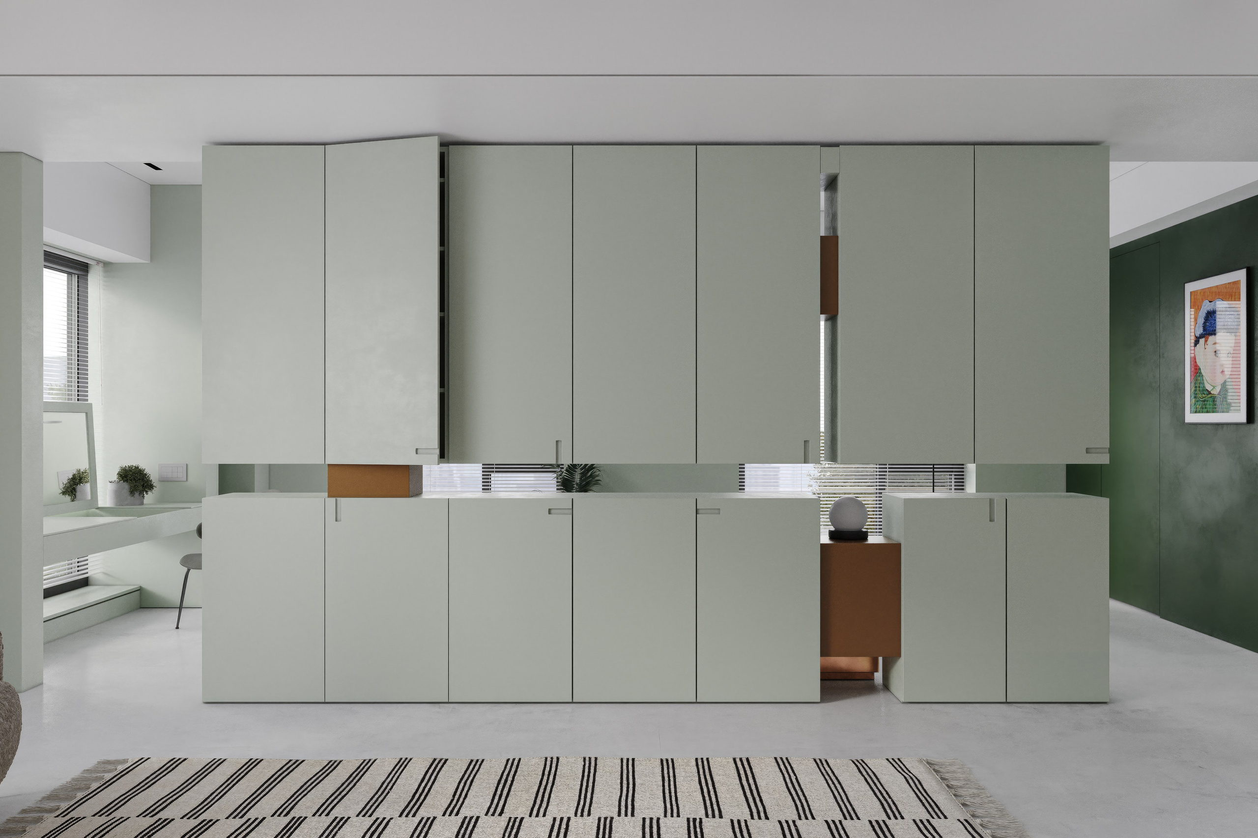 Квартира для WUYU Design. 3D визуализация интерьера и архитектурной среды