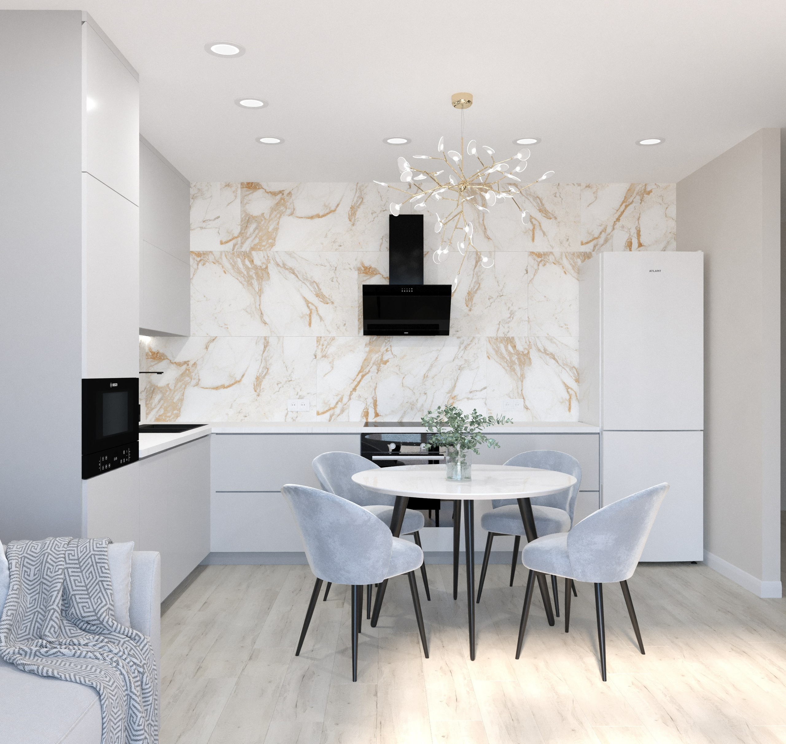 Квартира в светлых тонах г. Ижевск. Дизайн интерьера / Дизайн-проект / Лебедь Юлия