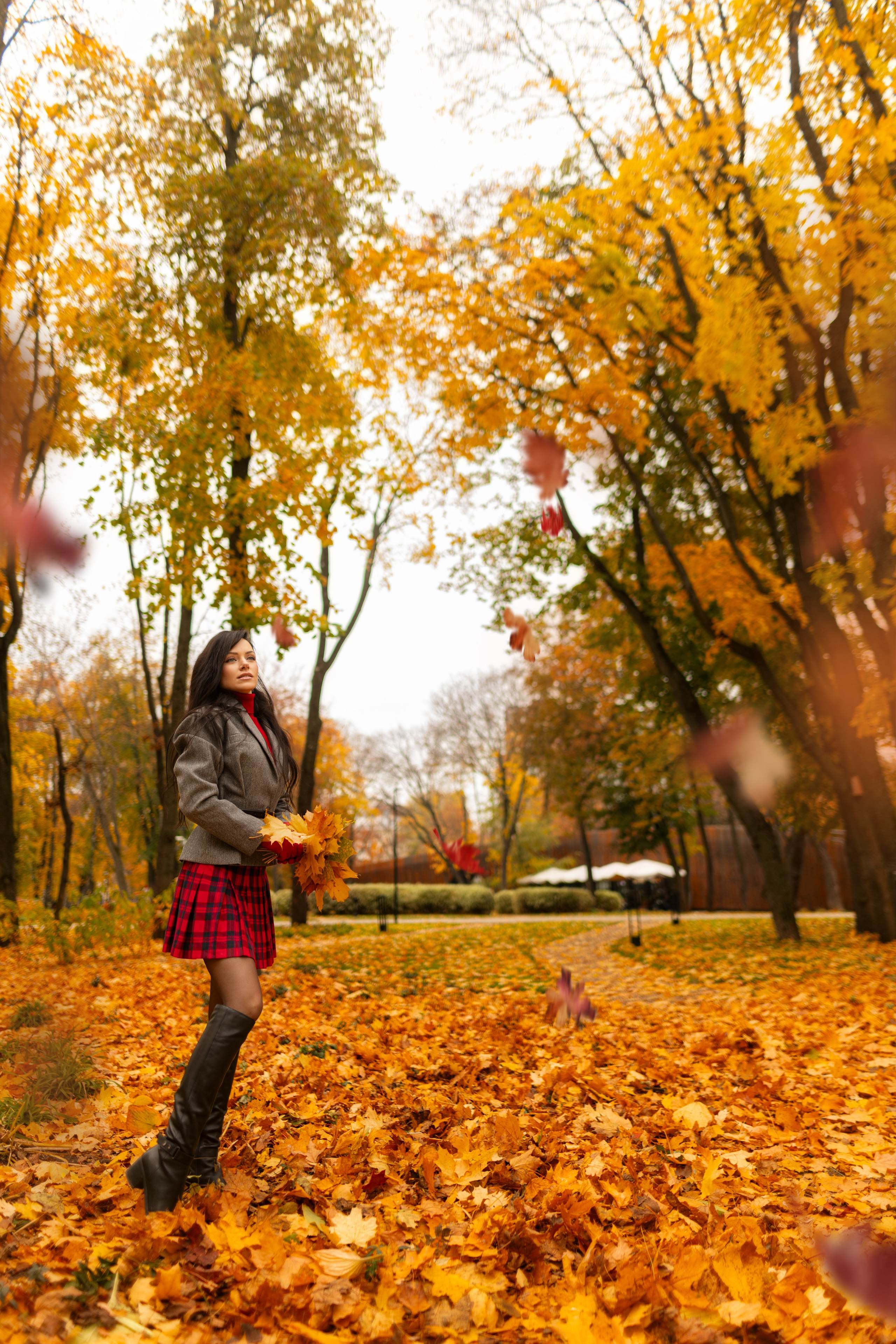 Фотосет с Екатериной в парке на осеннюю тему для «себя»