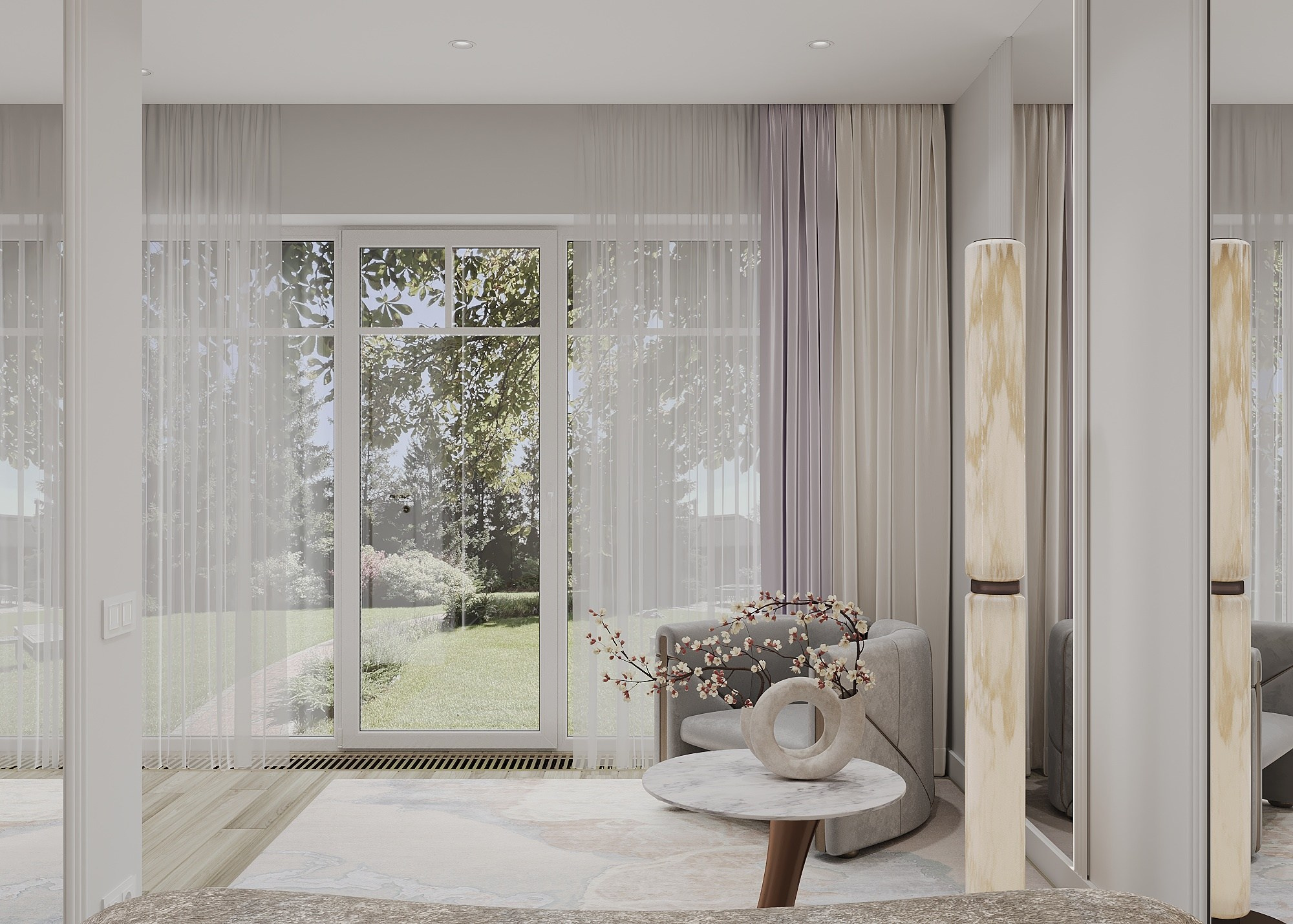 ЗАЛ ДЛЯ ЙОГИ. Irina Balykina — Interior 3D Visualisation