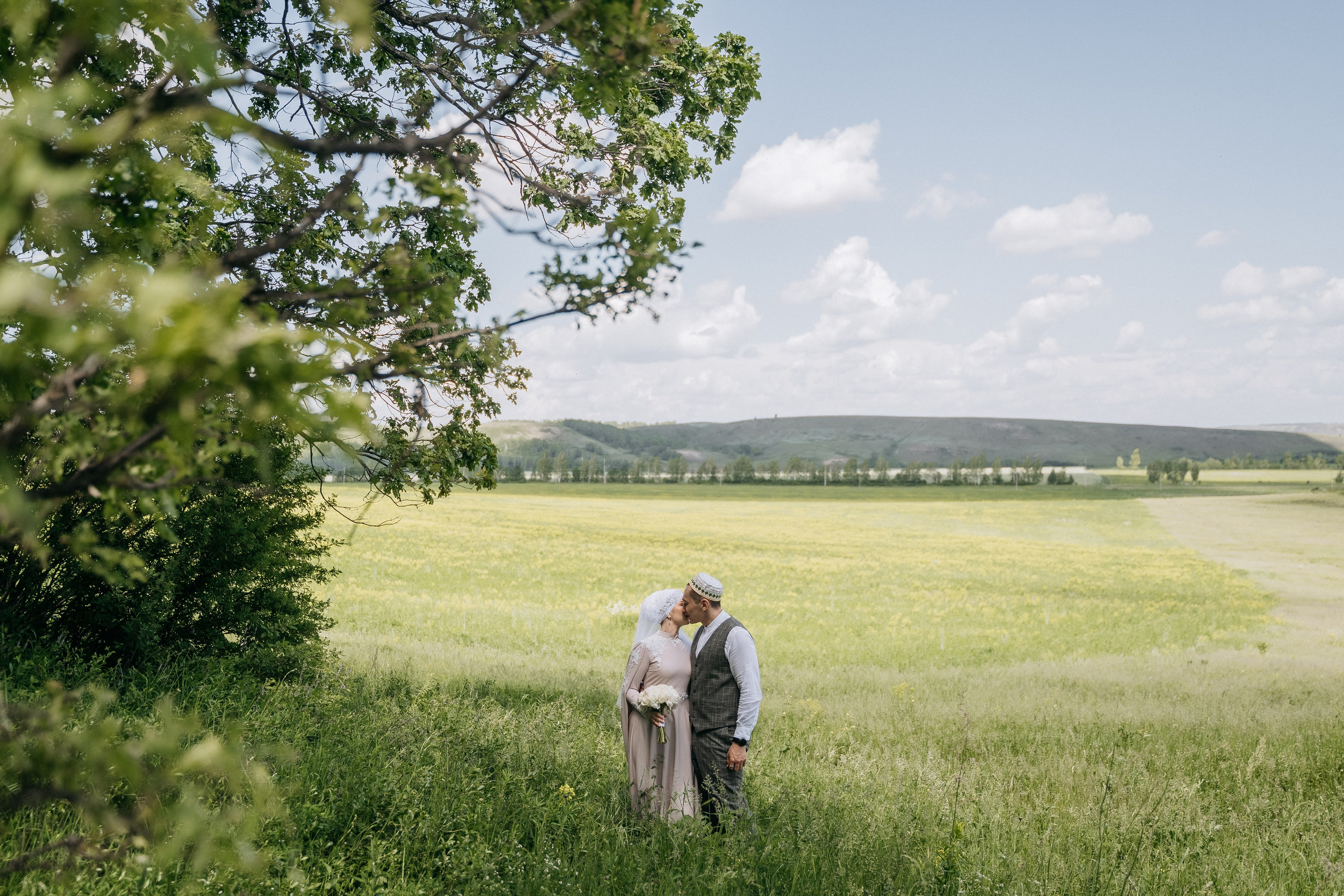 Асхат и Аделия. Свадебный семейный фотограф Ксения Божко Уфа Раевка никах в Нарыстау
