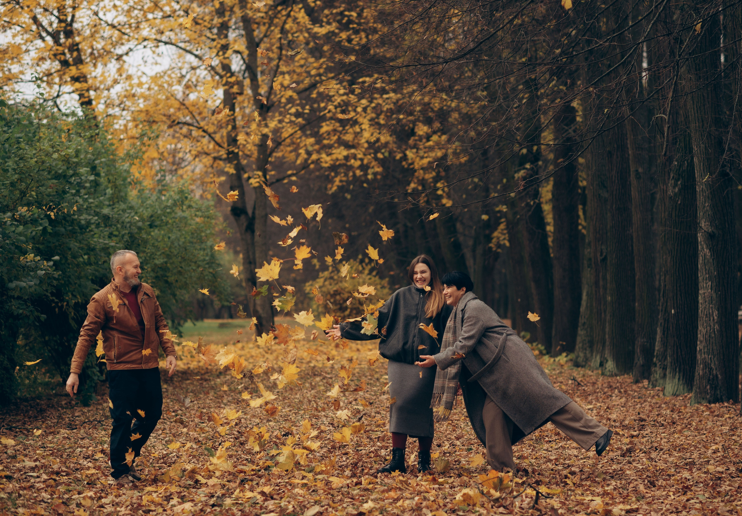 Осенняя семейная фотосессия в парке. Семейный фотограф в Домодедово и Москве Елена Пичугина