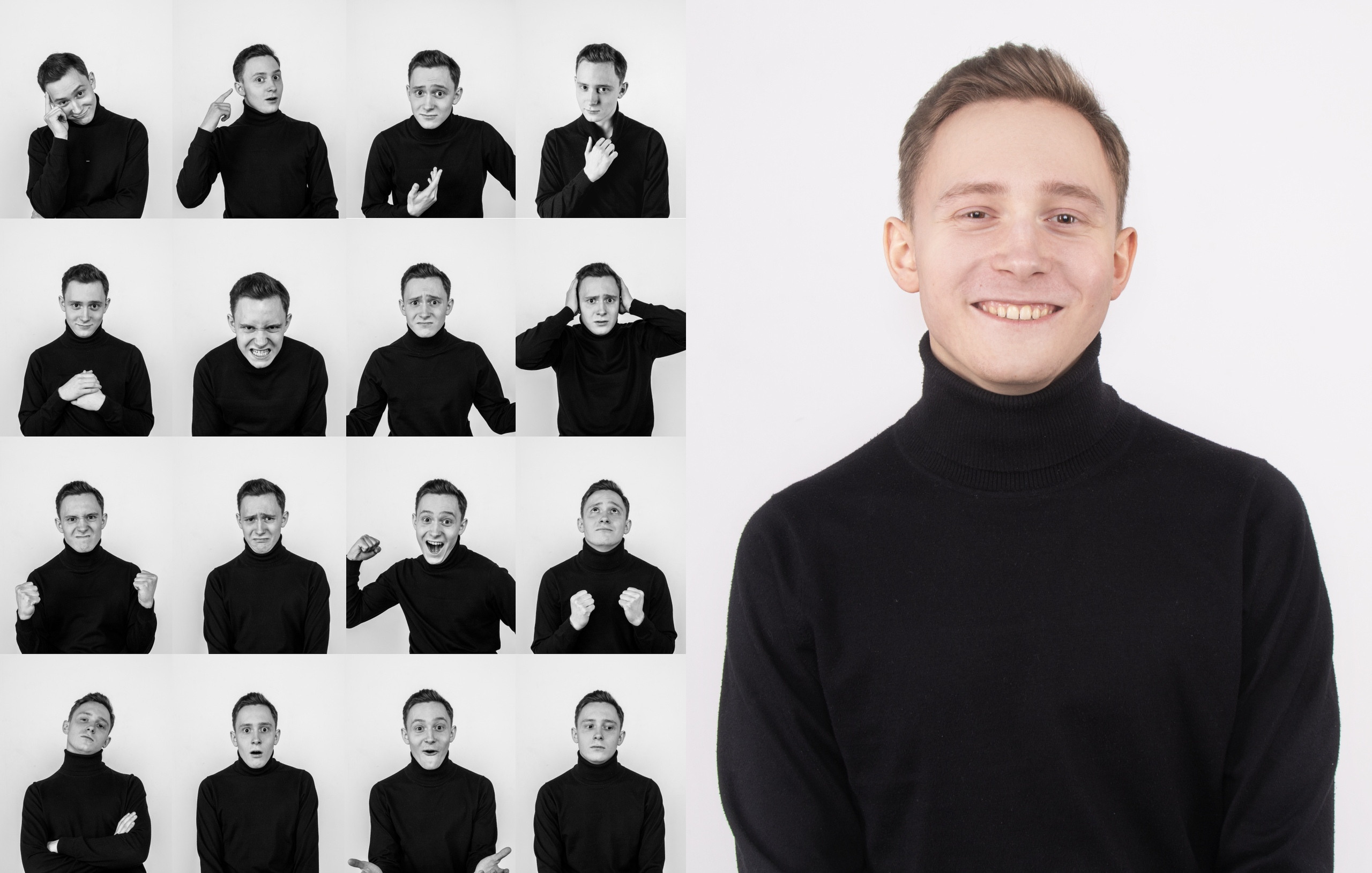 Актерское портфолио. Саша Лампочкин. Портретный фотограф в Москве