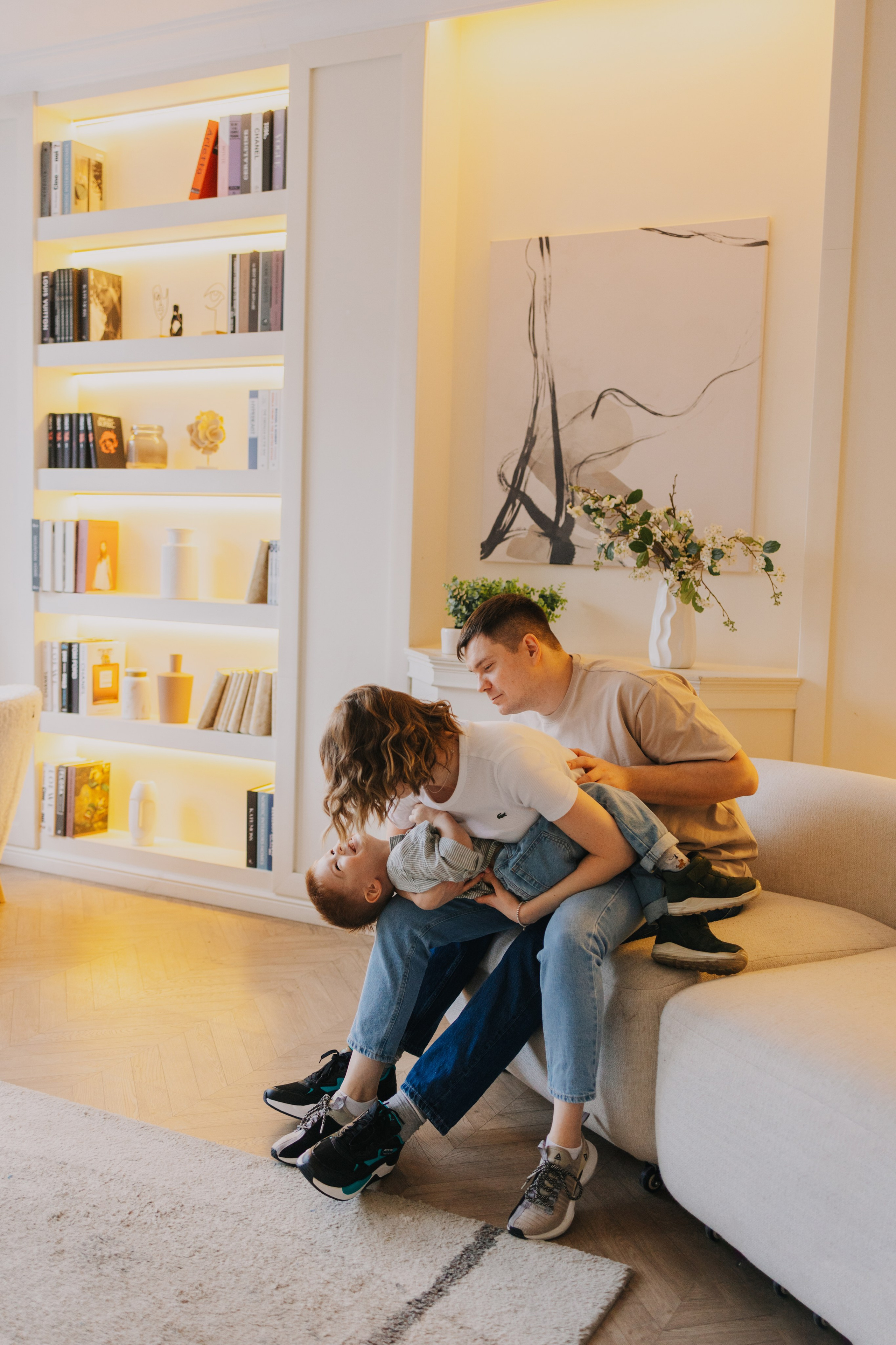 Большая семья. Домашняя фотосессия