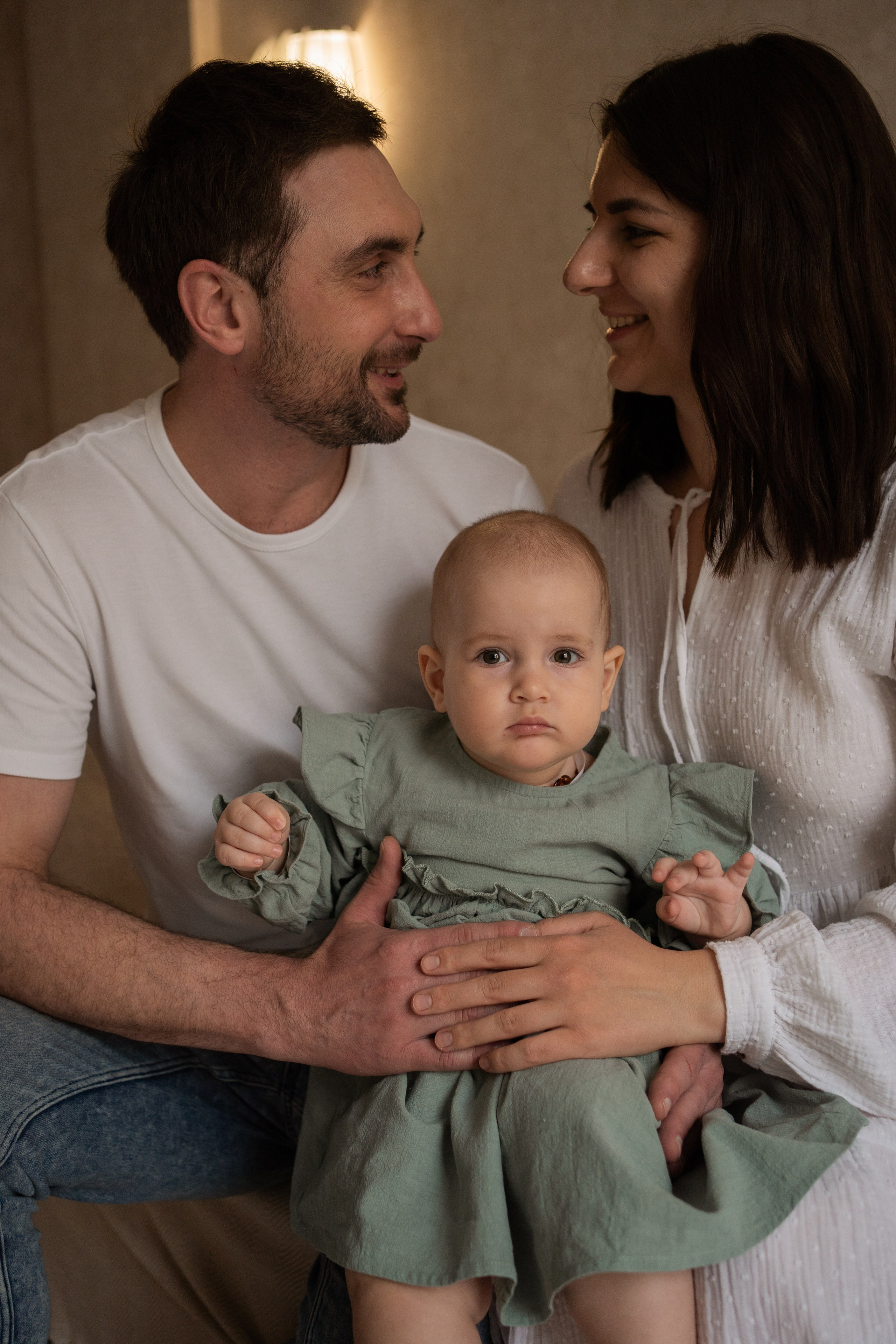 Домашняя фотосессия. Годик Еве. Фотограф грудного вскармливания в Москве Екатерина