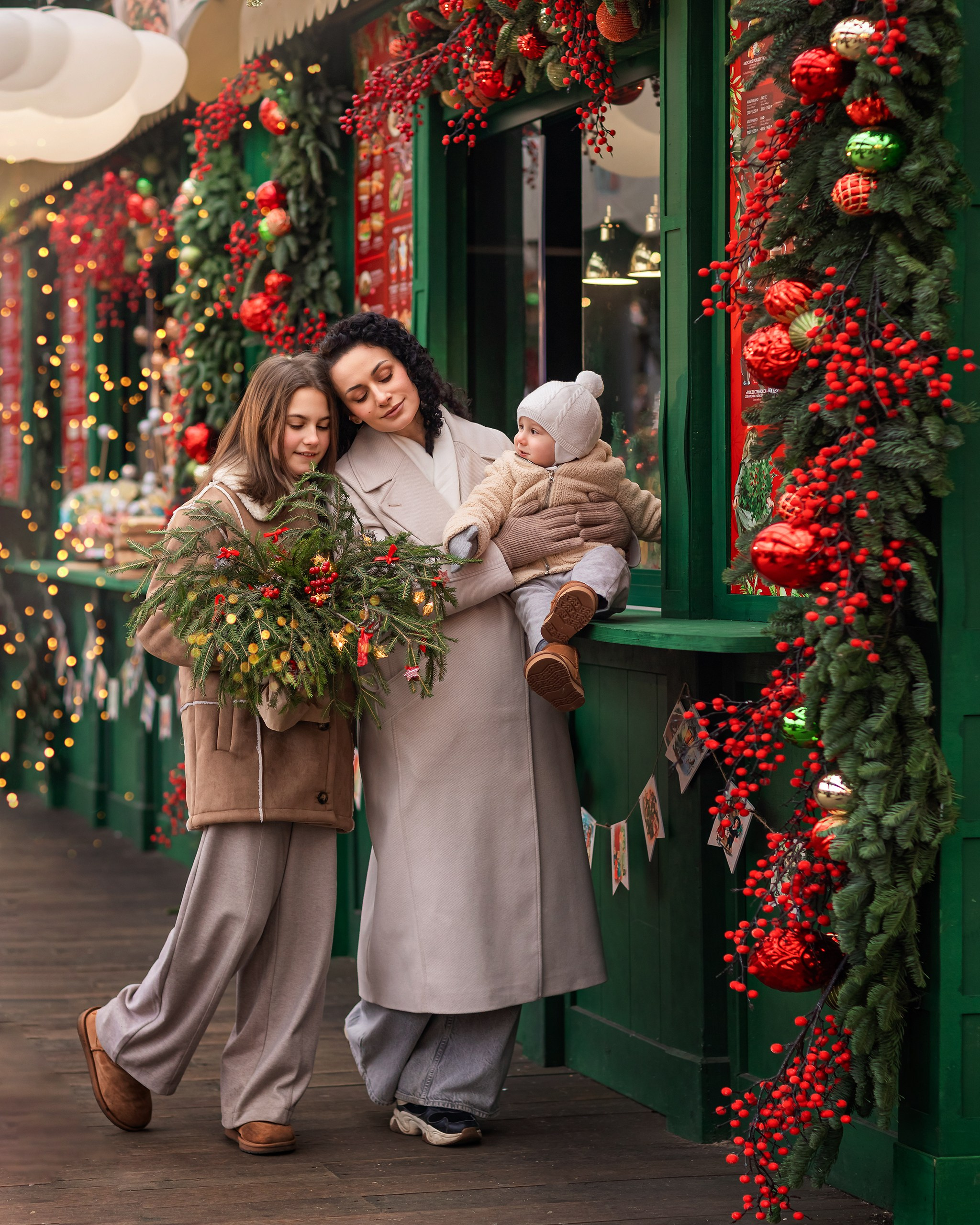 Новогодняя прогулка. Детский и семейный фотограф Елена Михайлова в Москве