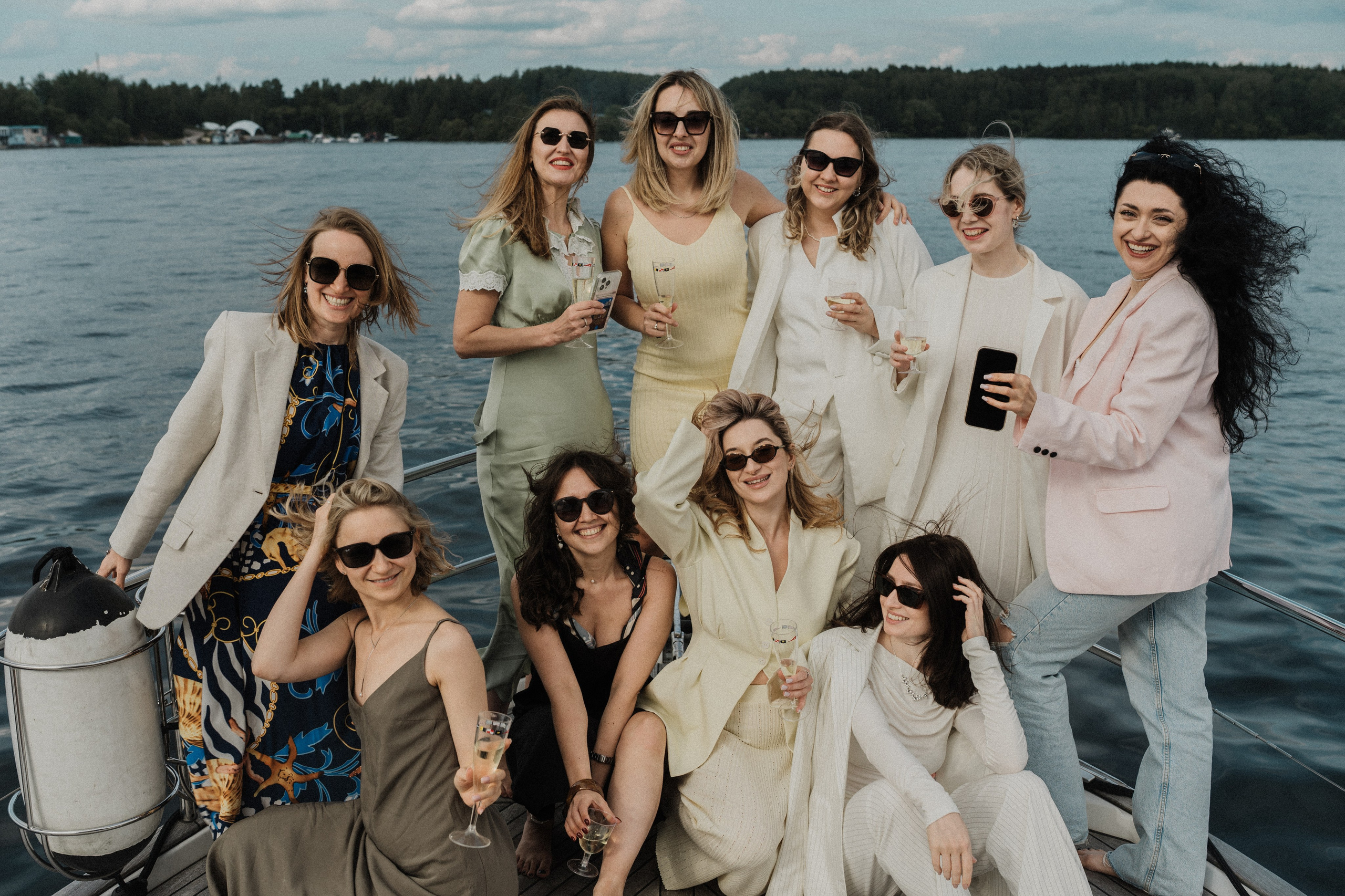 Девичник на яхте. Фотограф в Москве Ангелина Ким