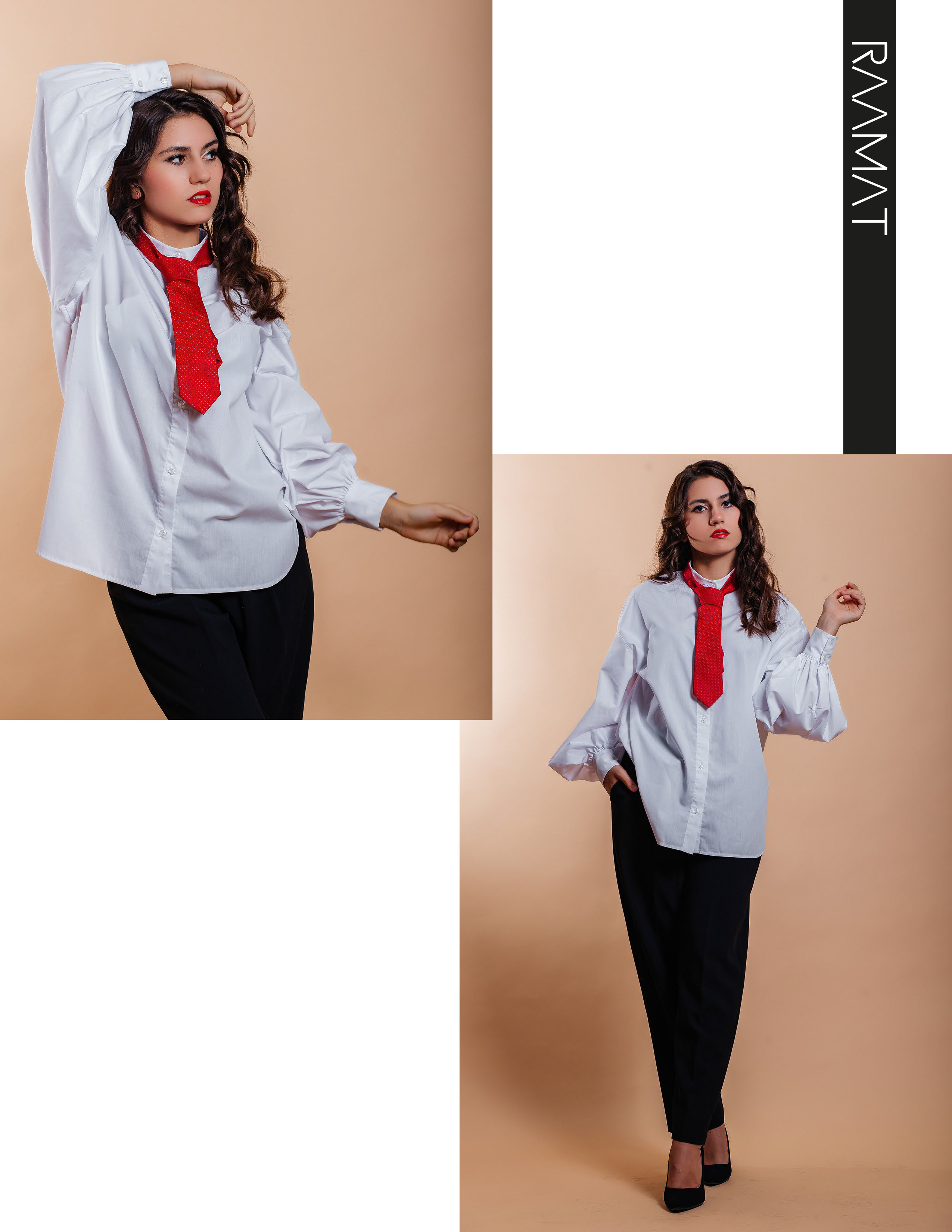 Женский портрет на простом фоне с яркими акцентами. Фотограф в Подольске — Мария Бучнева