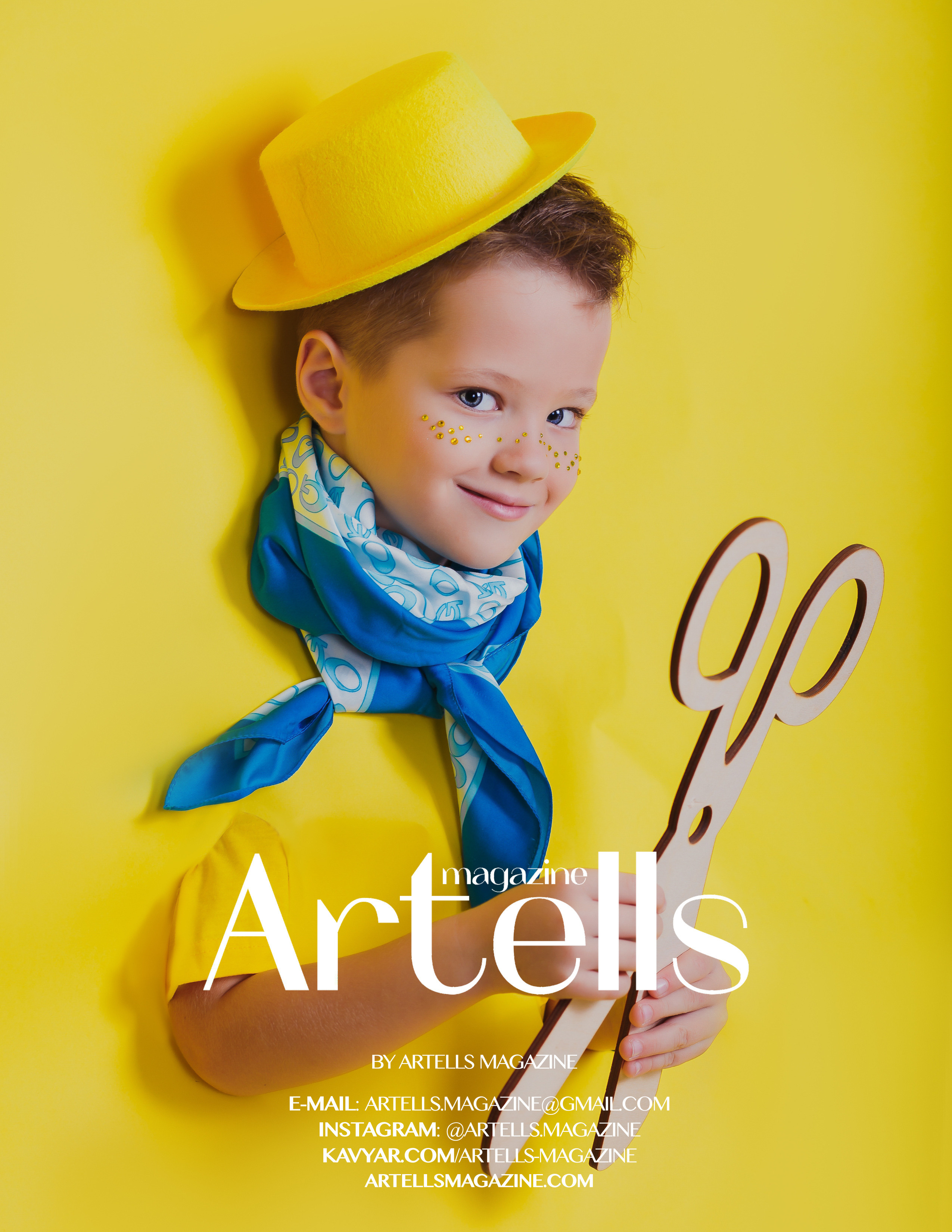 Детская фотосессия на ярком желтом фоне. Фотограф в Подольске — Мария Бучнева