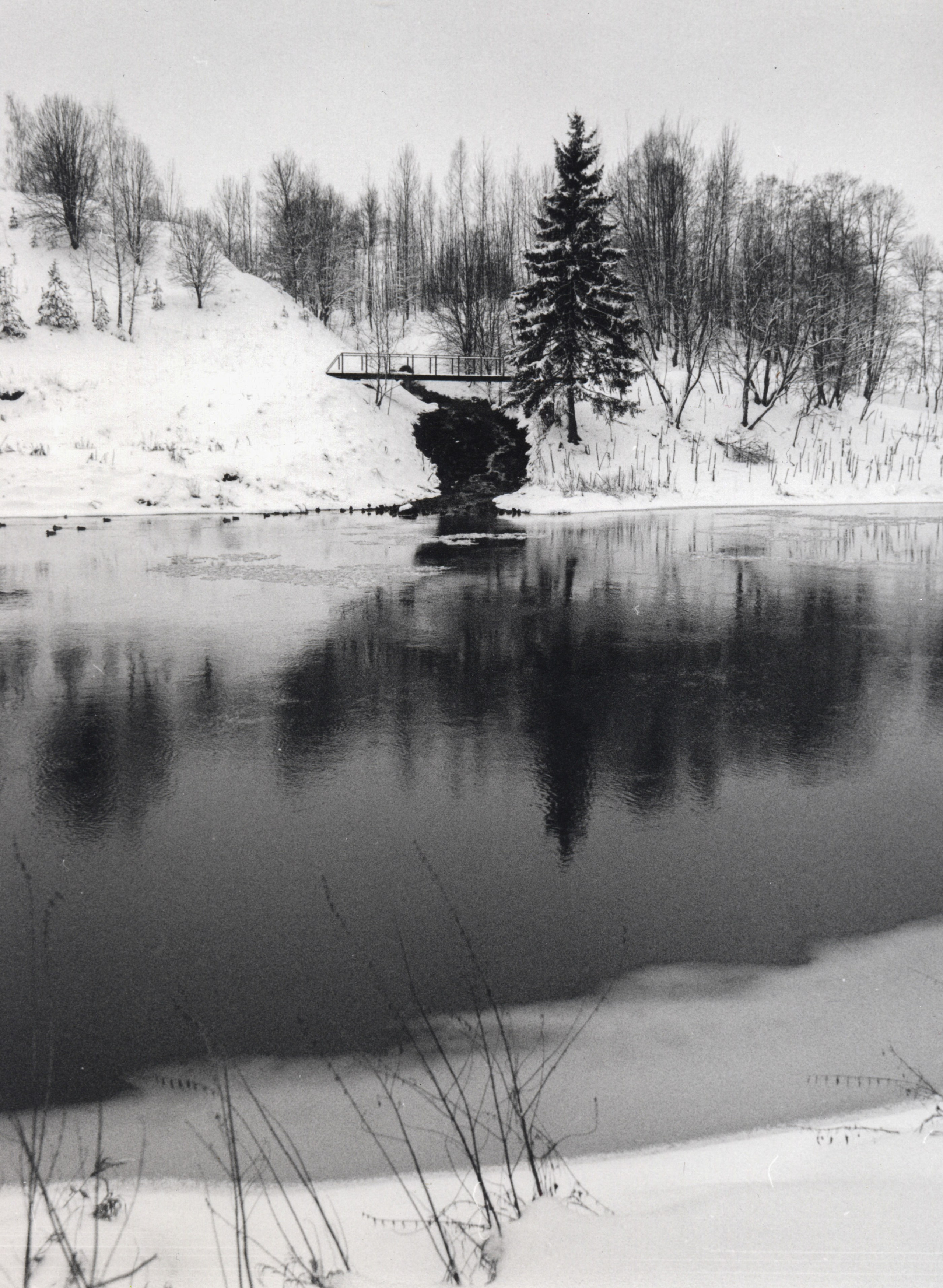 Polushkin quarries: Waterfall, 2024, from the Waterfall series, 24x18 cm, Ilford Multigrade RC Deluxe, 1/4 + 2AP