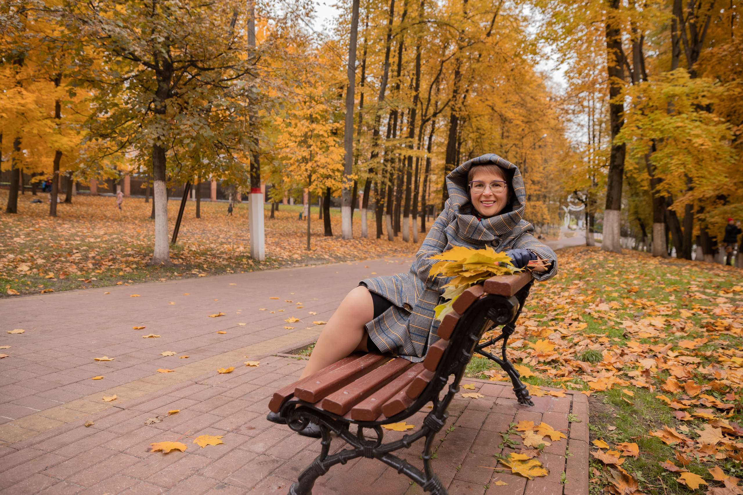 Роза, осенняя прогулка