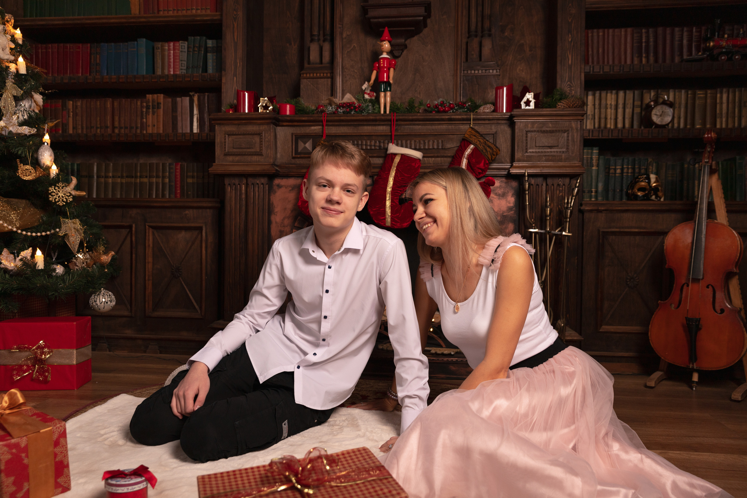 Новогодняя студийная фотосессия