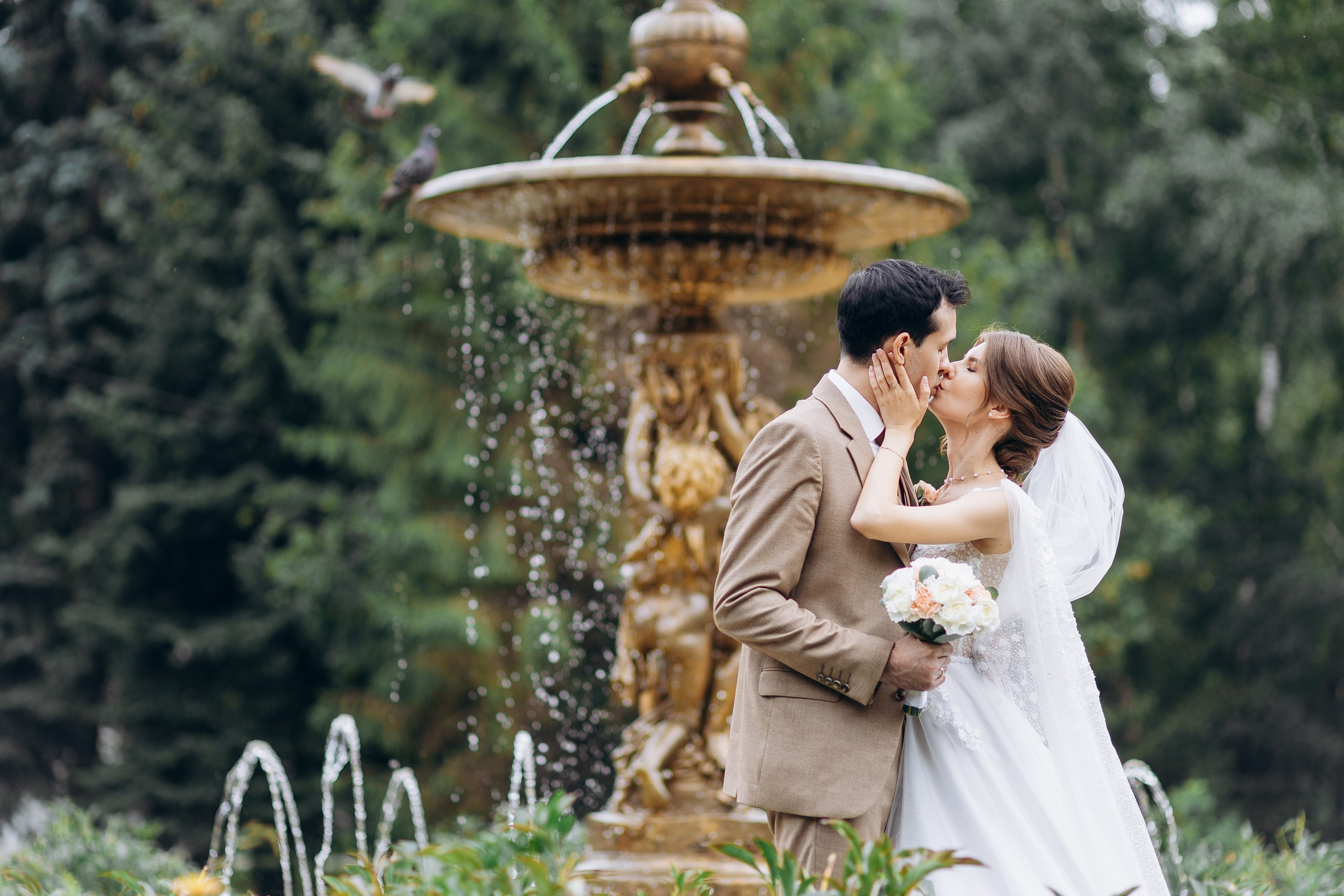 свадебная фотосессия в Лядском саду в Казани