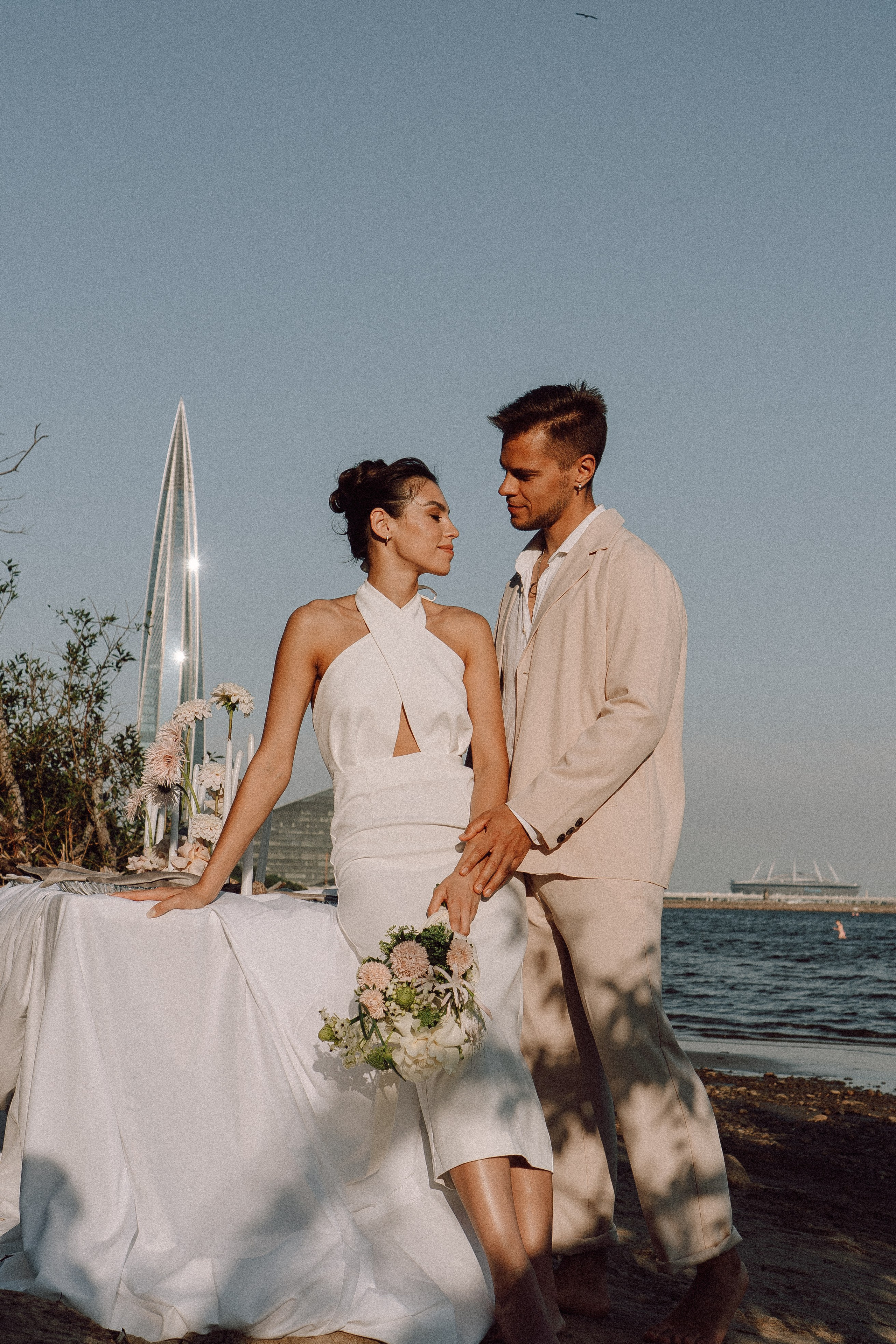 СВАДЕБНАЯ ФОТОСЕССИЯ ВЫЕЗДНОЙ ЦЕРЕМОНИИ (ФИНСКИЙ ЗАЛИВ). Профессиональный фотограф, Санкт-Петербург — Виктория Богомолова