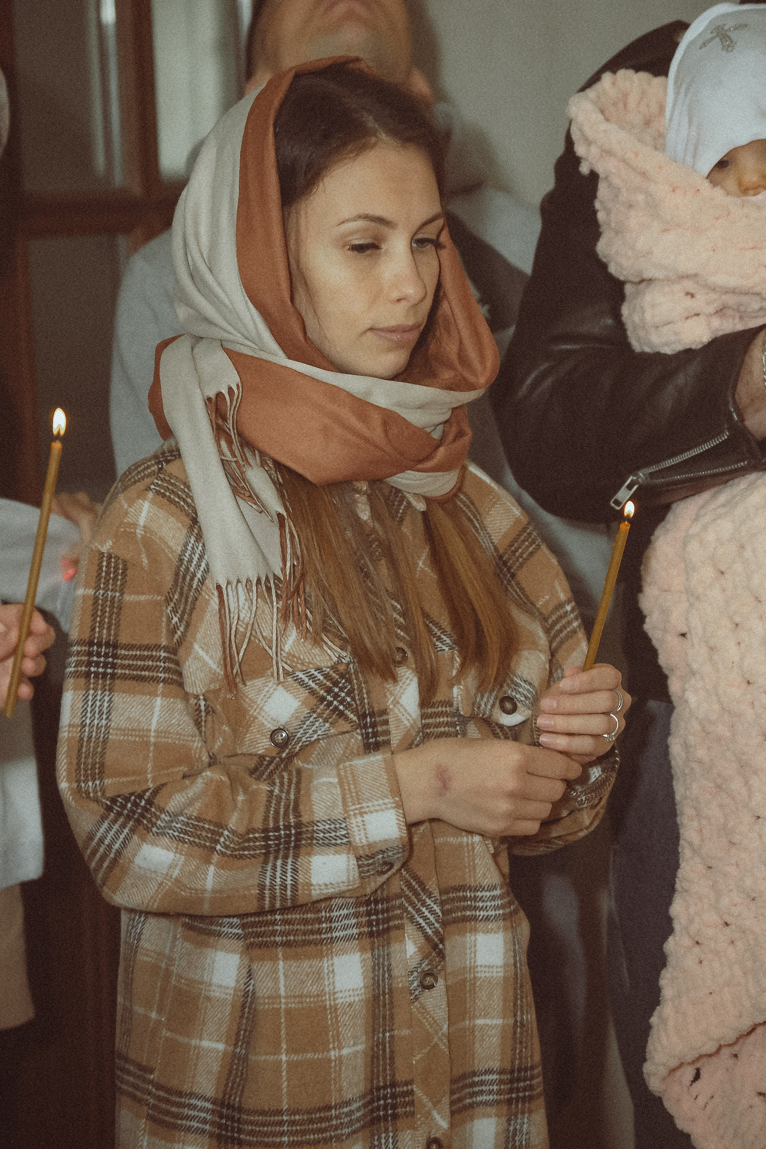 Крещение Ксении в храме Рождества Пресвятой Богородицы д. Щербинино. Фотограф Евгений Егоров