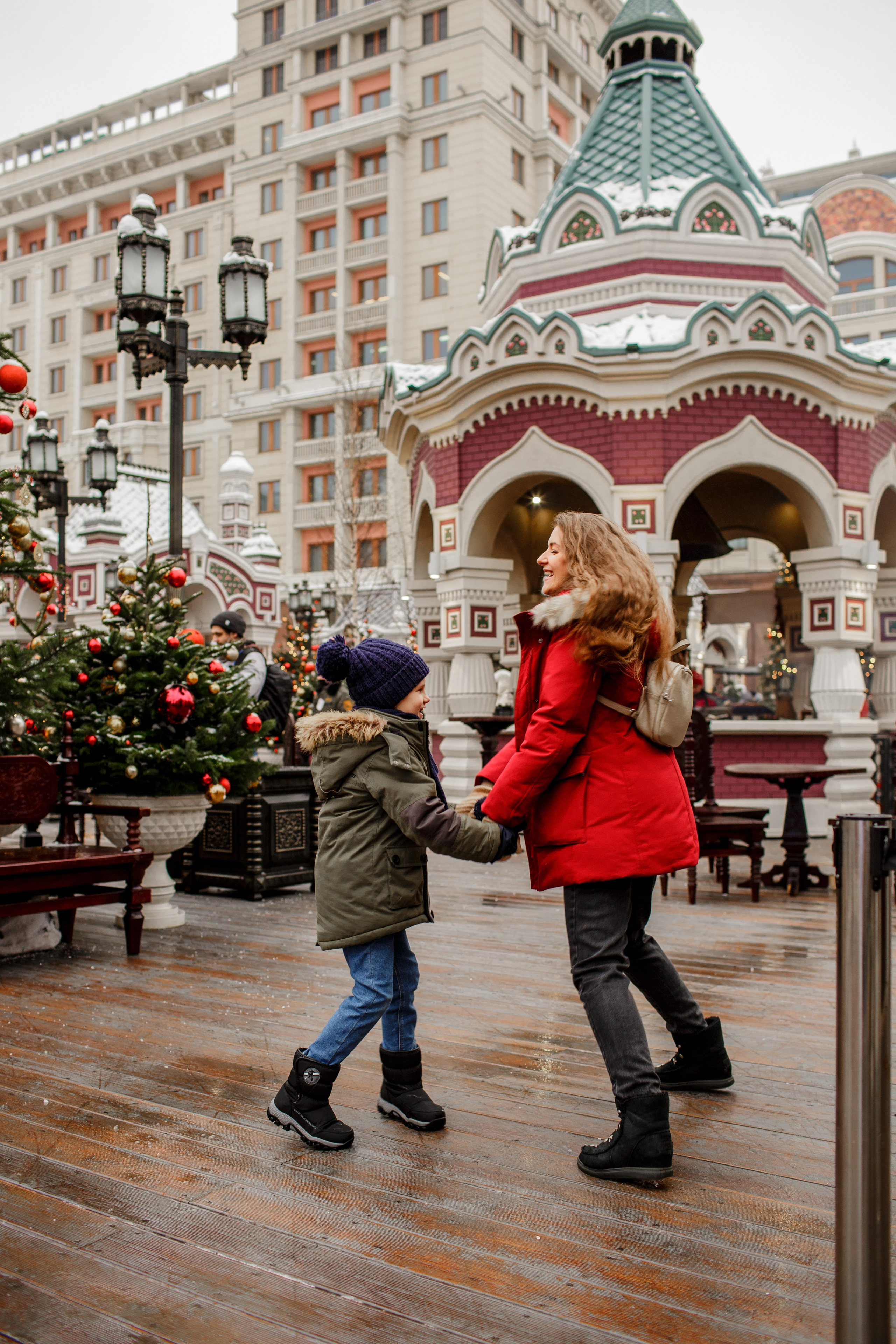 Новогодняя фотопрогулка в Москве. Свадебный фотограф Кирилл Белый